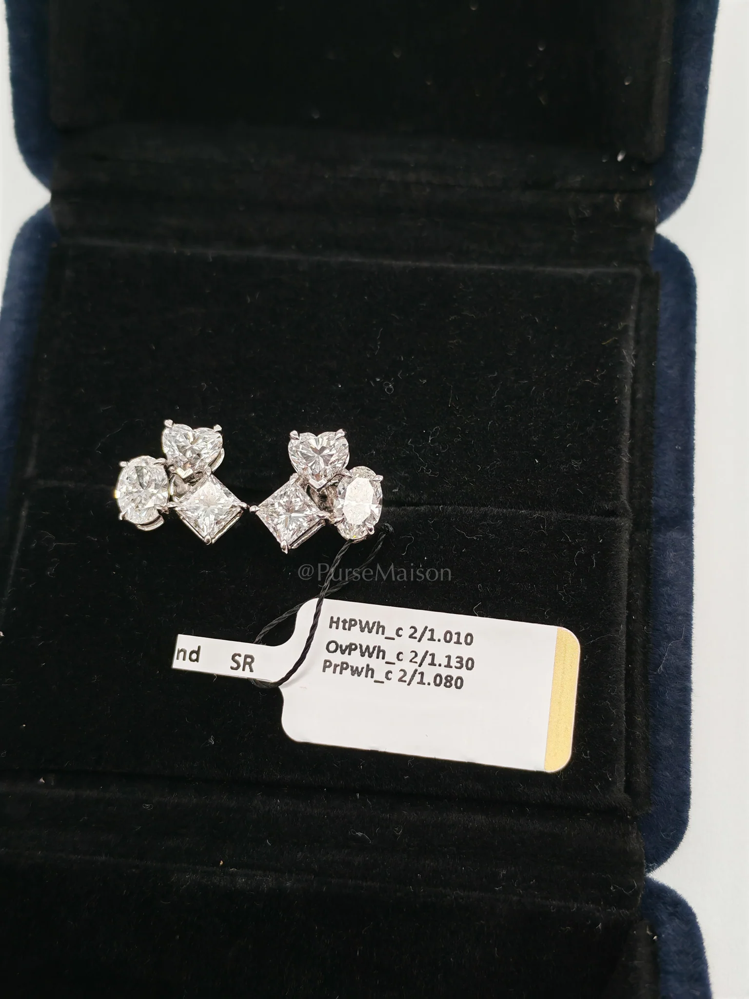 Diamond 18K 2.78gms 3.22cts VS1 to VVS1 (Clarity) E to H (Color) Natural Diamond White Gold Earrings - Image 7