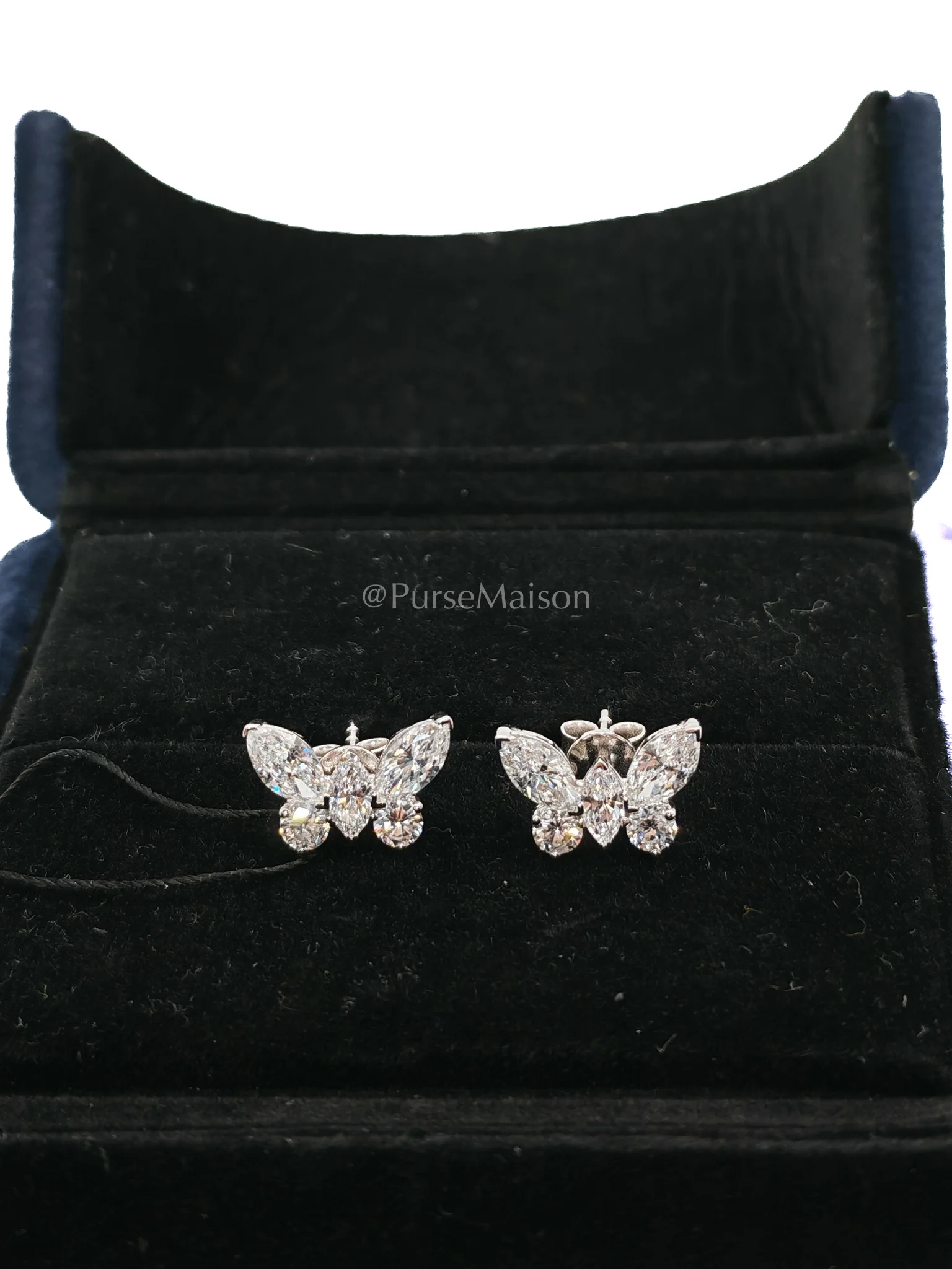 Diamond 18k 2.05gms 1.61cts VS1 to VVS1 (Clarity) E to H (Color) Natural Diamond White Gold Earrings