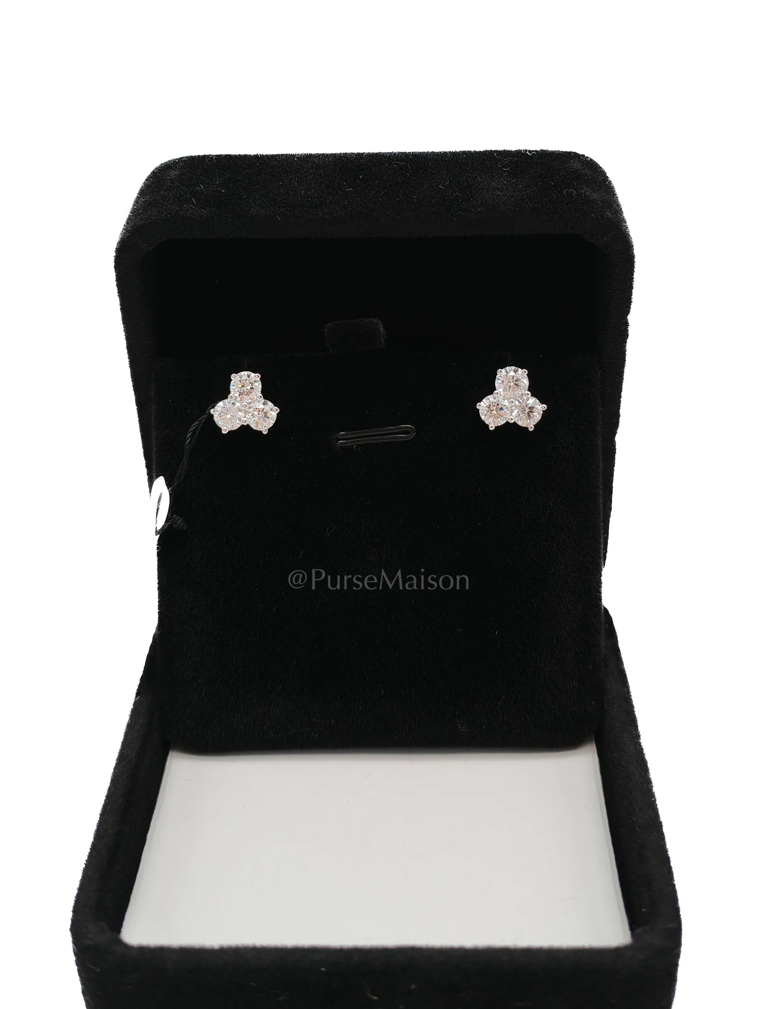 Diamond 18k 2.75gms 1.82cts VS1 to VVS1 (Clarity) E to H (Color) Natural Diamond White Gold Earrings