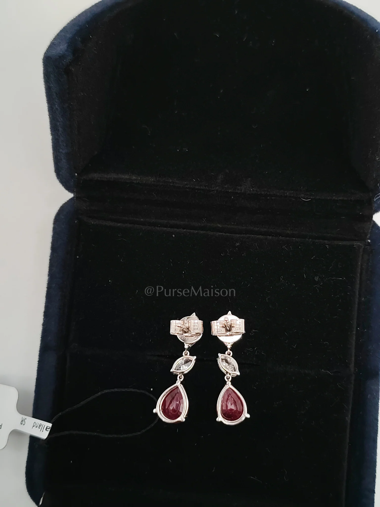 Diamond 18K 2.67gms. 3.32cts. VS1 to VVS1 (Clarity) E to H (Color) Natural Diamond White Gold Earrings - Image 5