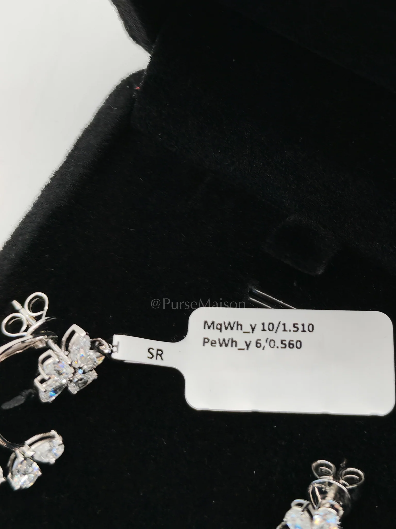 Diamond 18k 3.63gms. 2.07cts VS1 to VVS1 (Clarity) E to H (Color) Natural Diamond White Gold Earrings - Image 9