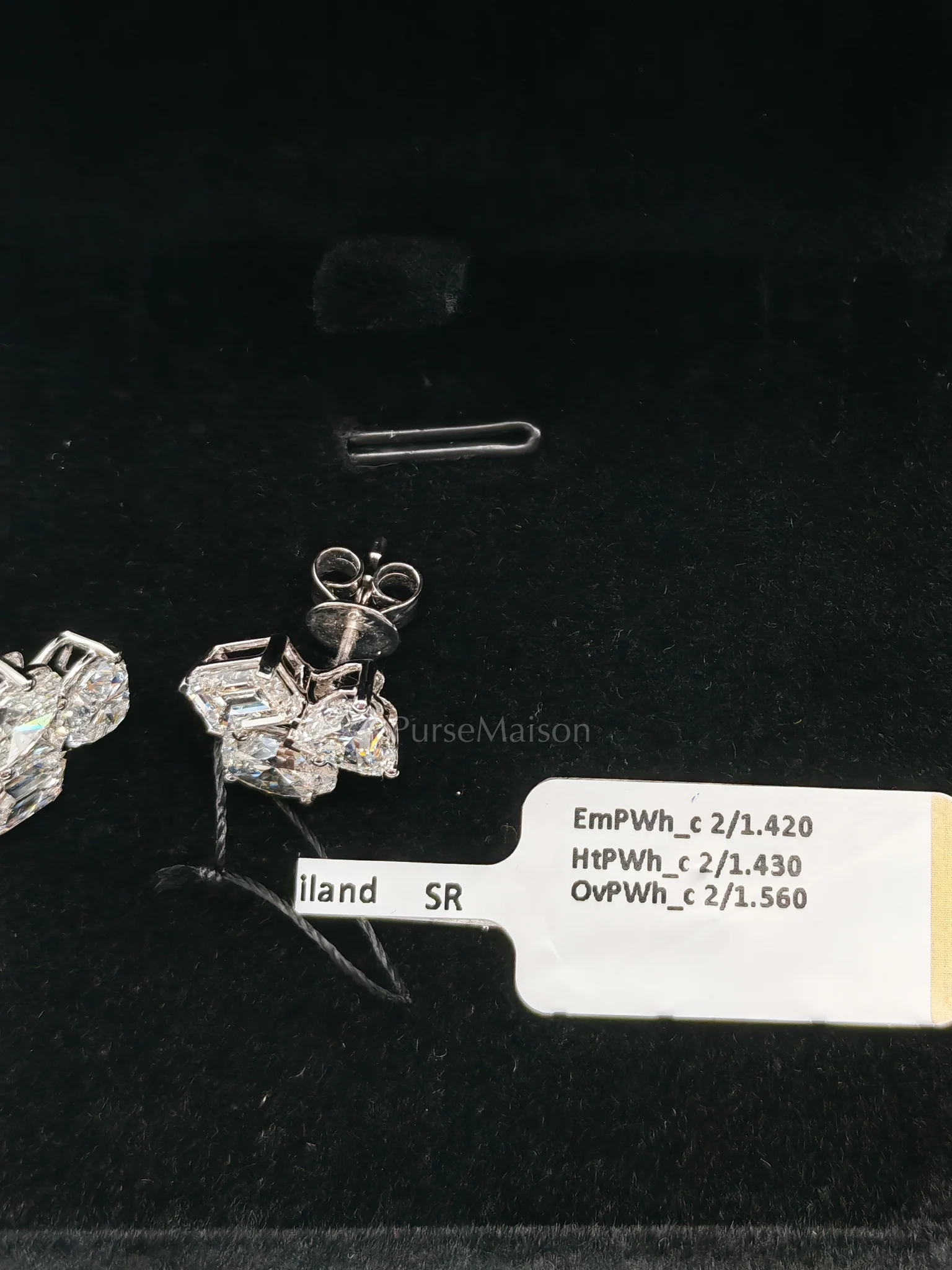 Diamond 18k 3gms 4.41cts. VS1 to VVS1 (Clarity) E to H (Color) Natural Diamond White Gold Earrings - Image 7