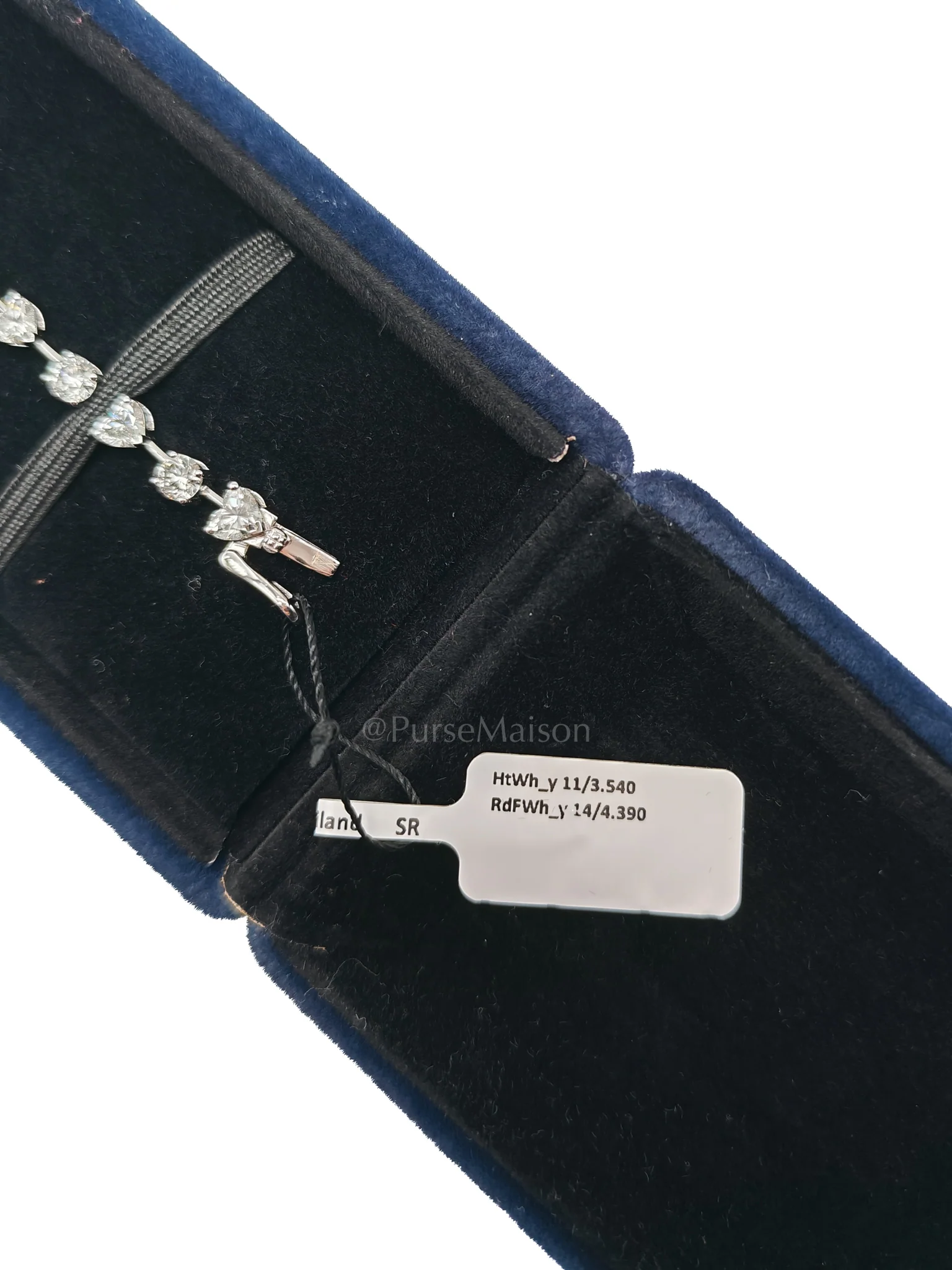 Diamond 18k 9.4gms. 7.93cts. VS1 to VVS1 (Clarity) E to H (Color)  Natural Diamond White Gold Tennis Bracelet (19cm) - Image 4