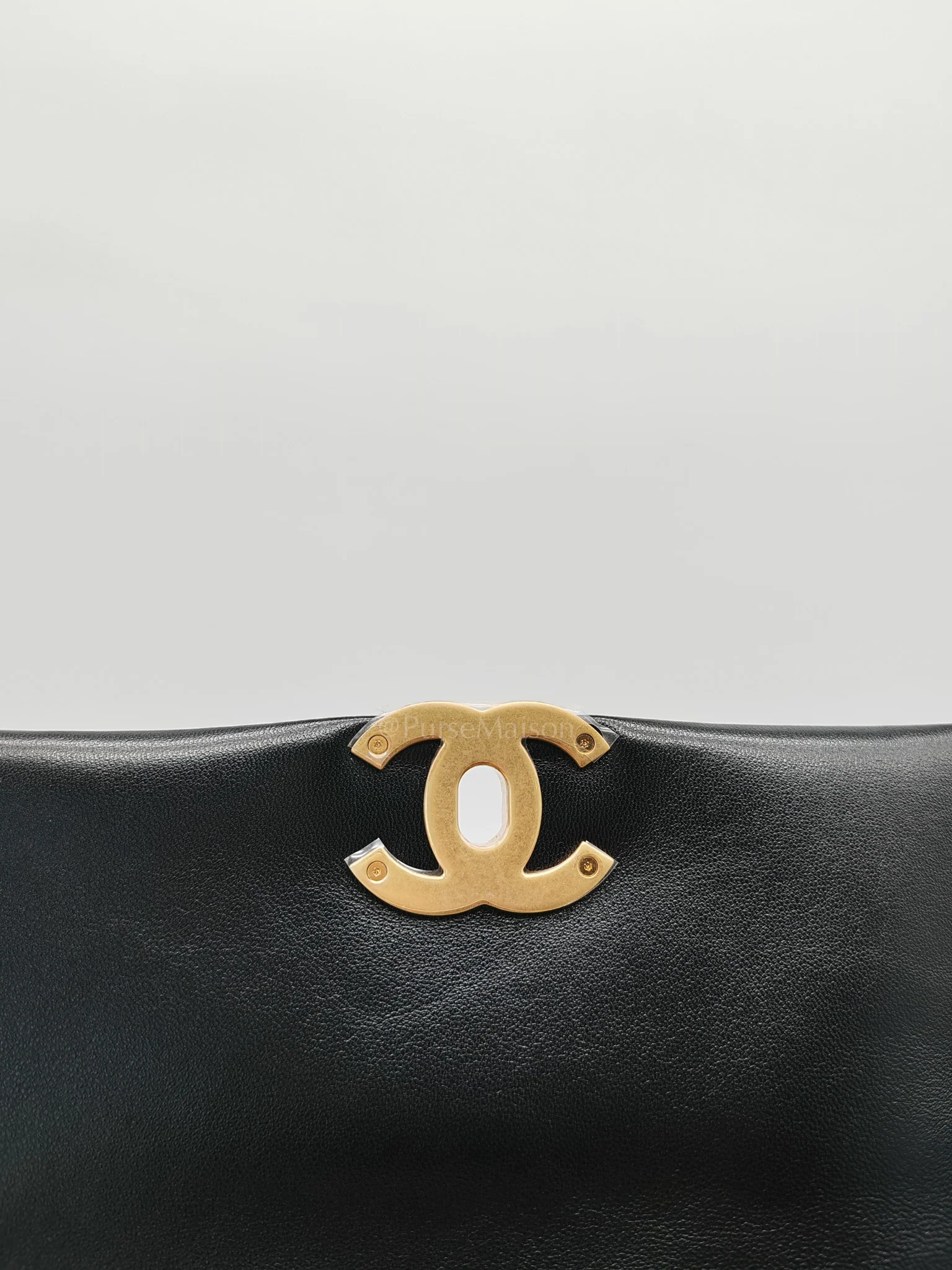 Chanel 19 Small in Black Quilted Shiny Lambskin & Mix Hardware Microchip - Image 13