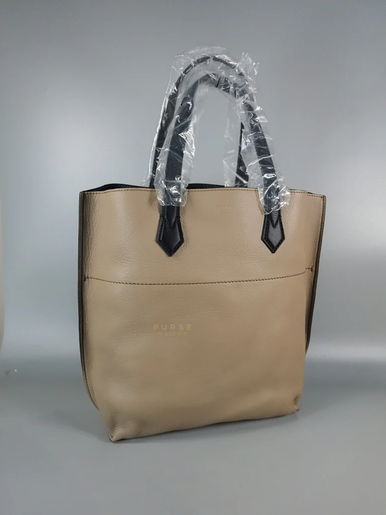 Fendi All In Shopping Tote Bag in Light Taupe - Image 3