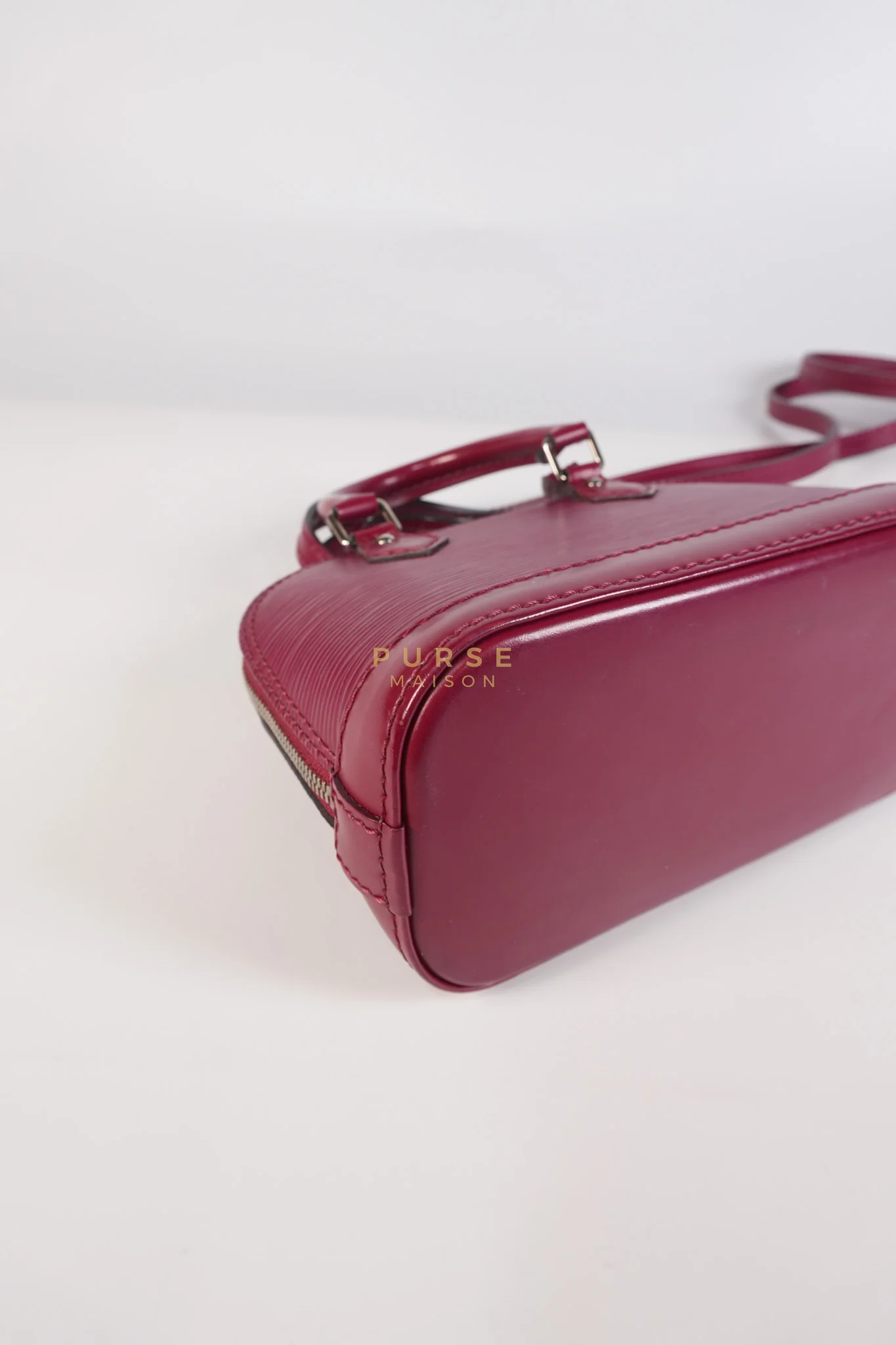 Louis Vuitton Alma Mini Red in Epi Leather (Date Code: SN4125) - Image 12