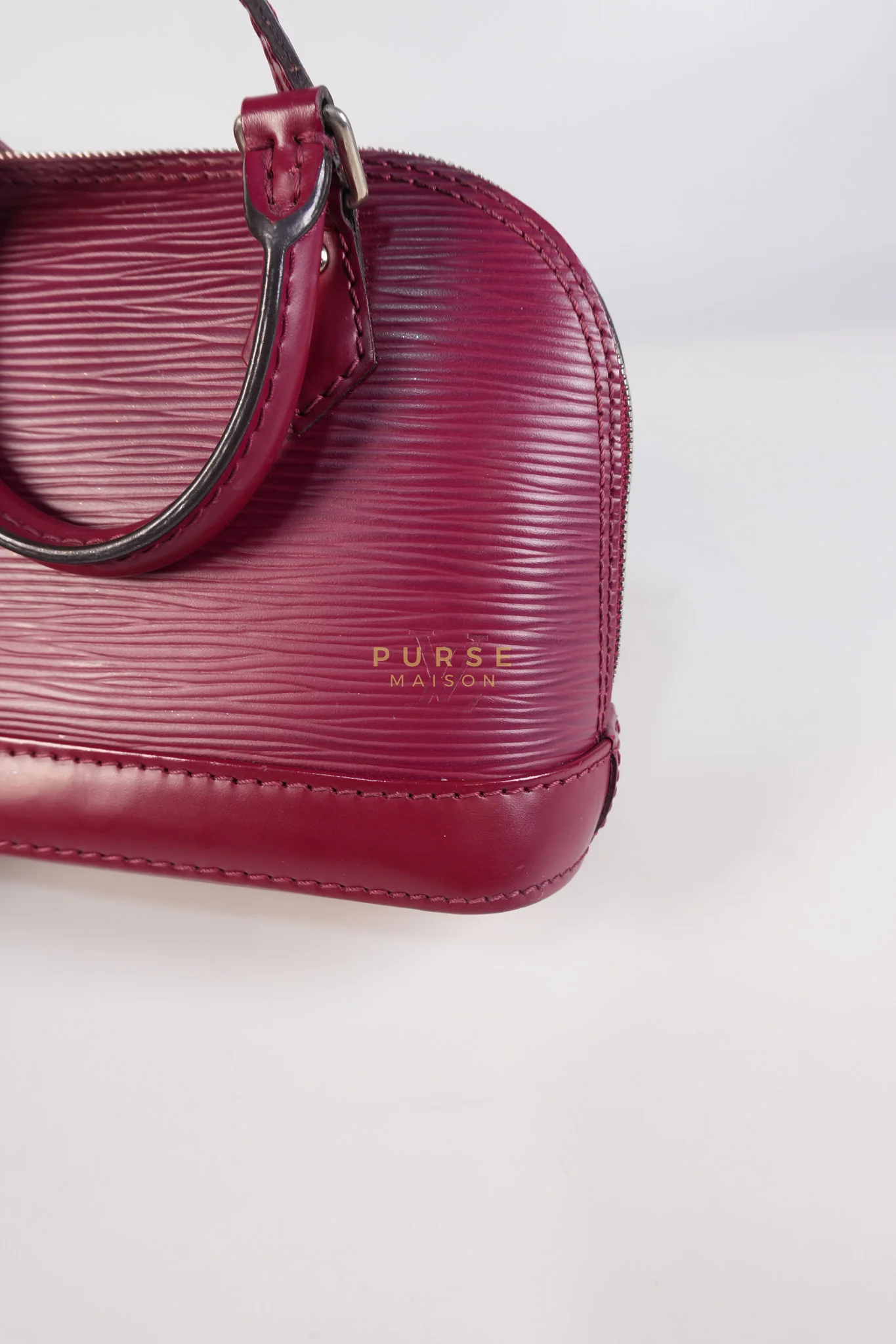 Louis Vuitton Alma Mini Red in Epi Leather (Date Code: SN4125) - Image 18