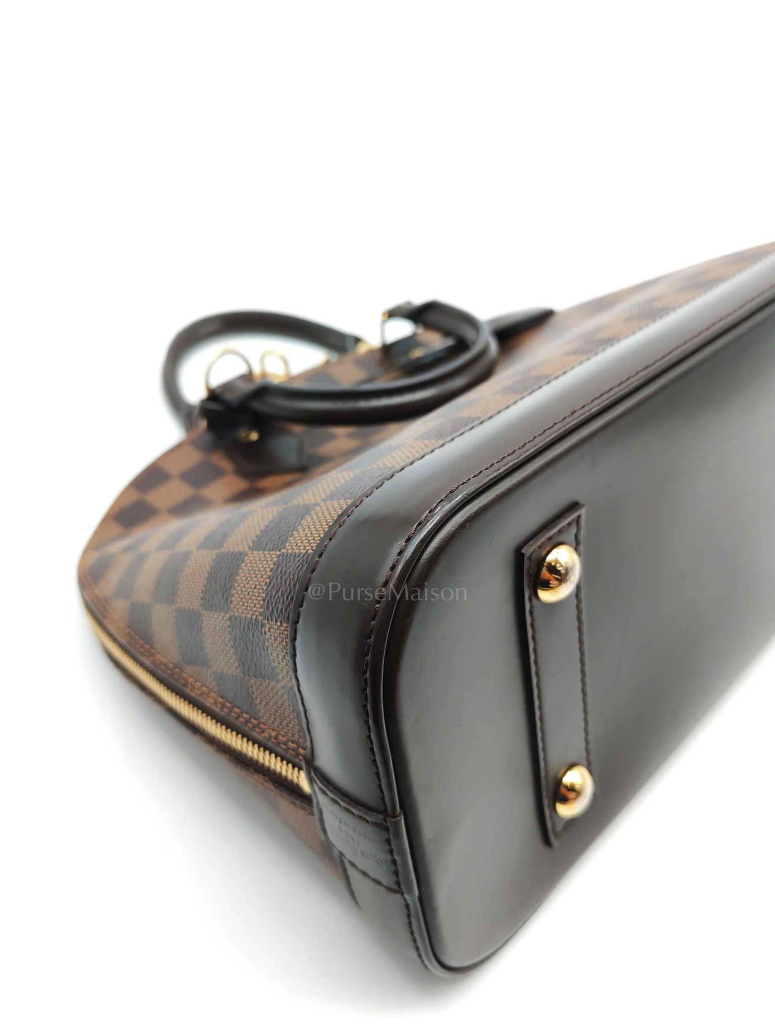 Louis Vuitton Alma PM in Damier Ebene Canvas Handbag (Date Code: AR1168) - Image 8