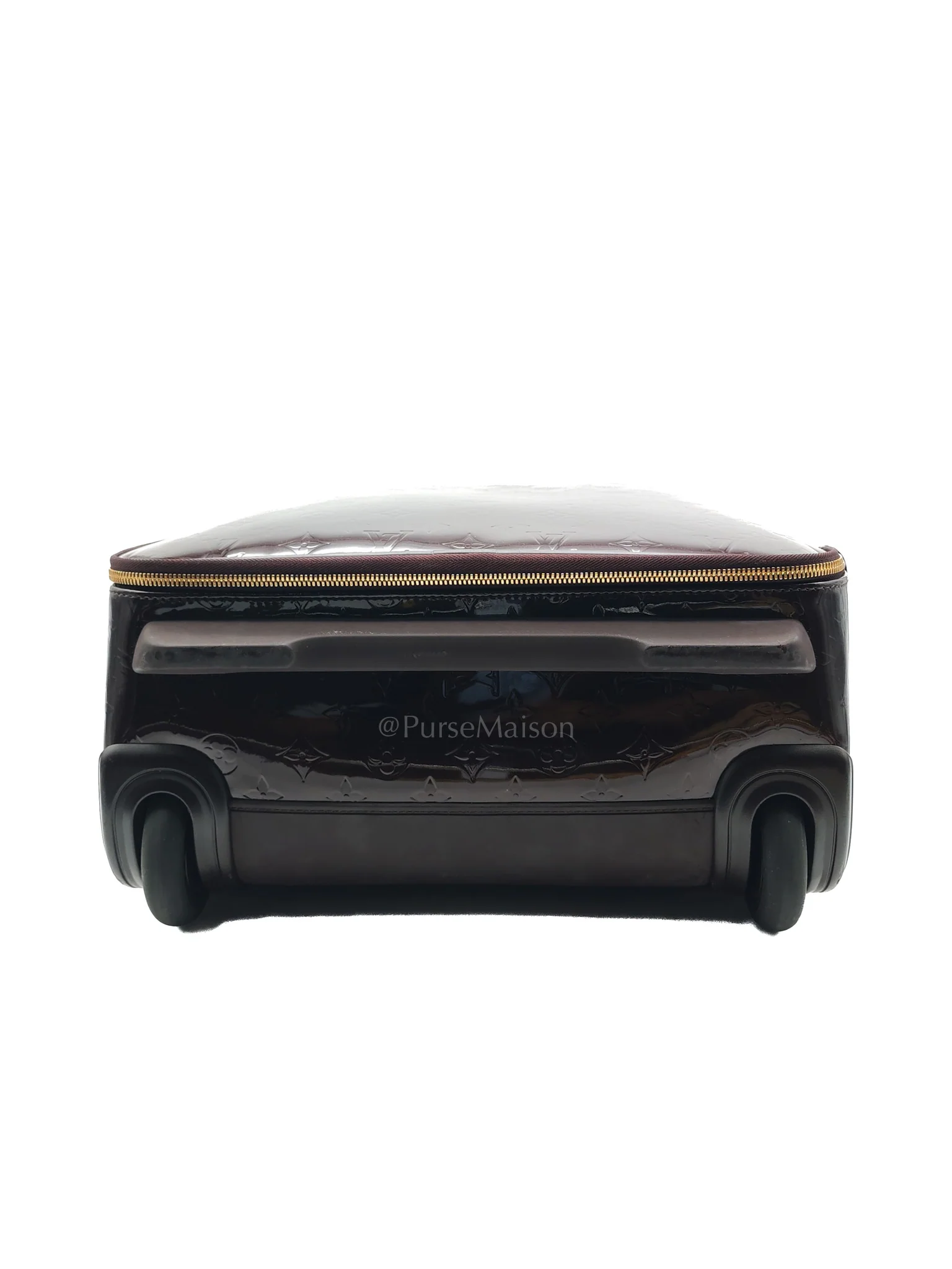 Louis Vuitton Amarante Monogram Vernis Pegase 45 Burgundy Patent Luggage (Date Code: MB4151) - Image 7