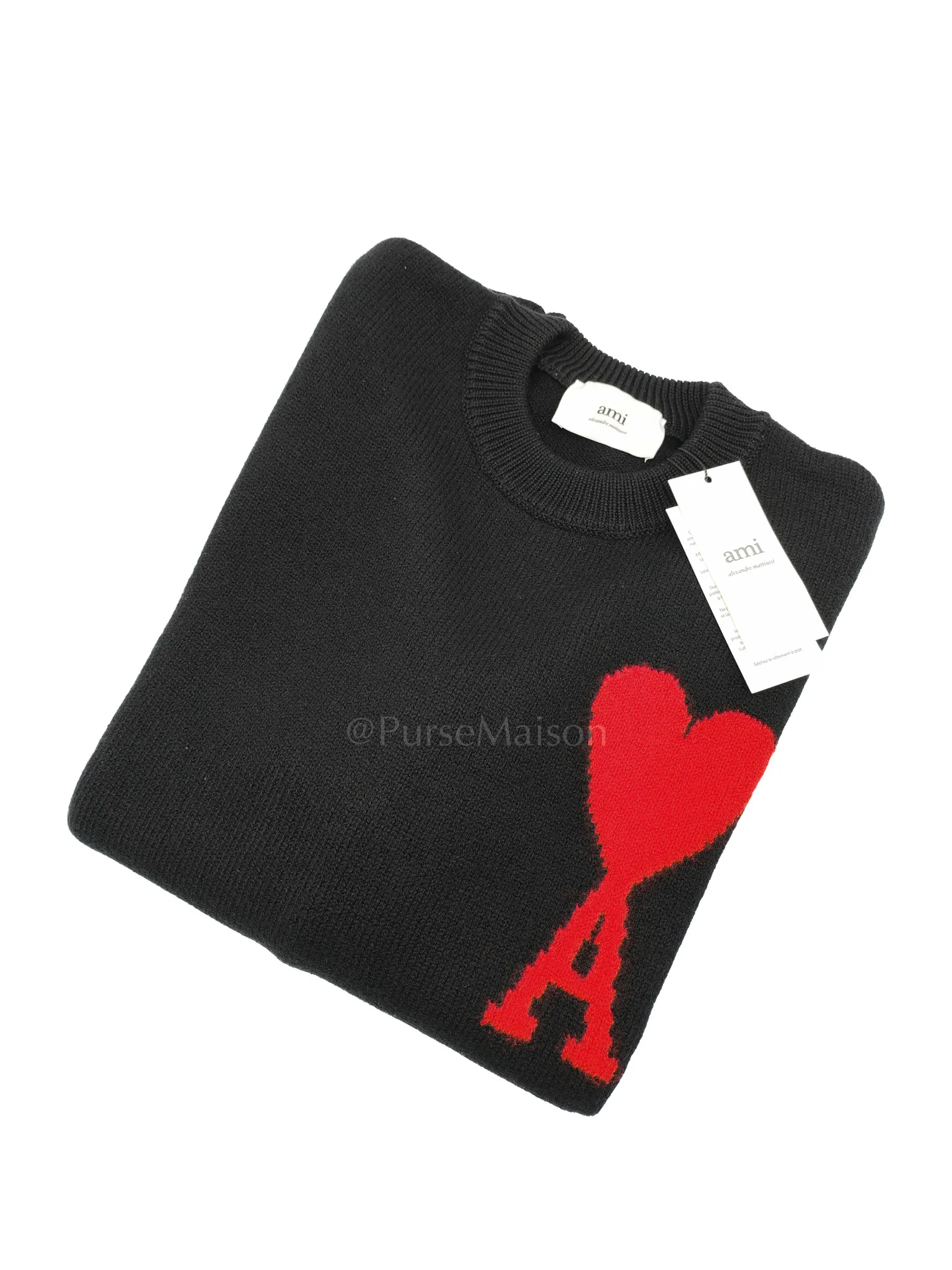 Ami Paris Ami Paris S Wool Sweatshirt Size Small