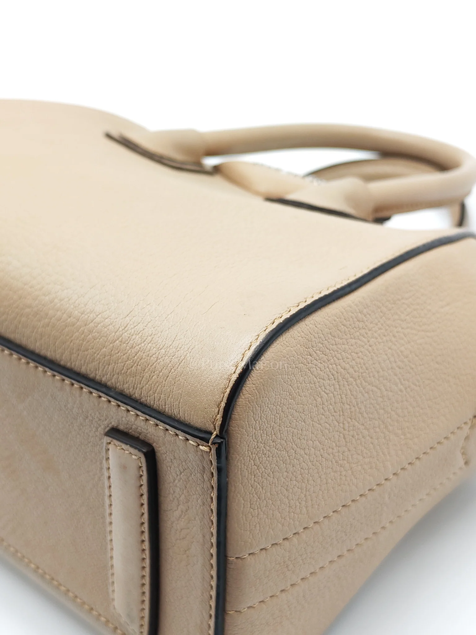 Givenchy Antigona Mini In Nude Goatskin Leather & Silver Hardware - Image 10