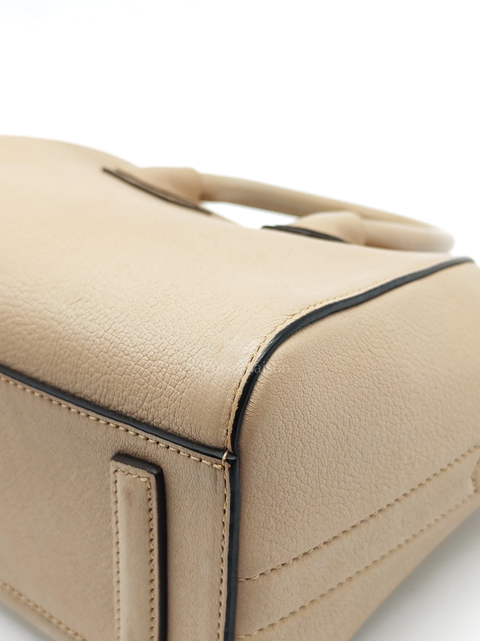 Givenchy Antigona Mini In Nude Goatskin Leather & Silver Hardware - Image 14