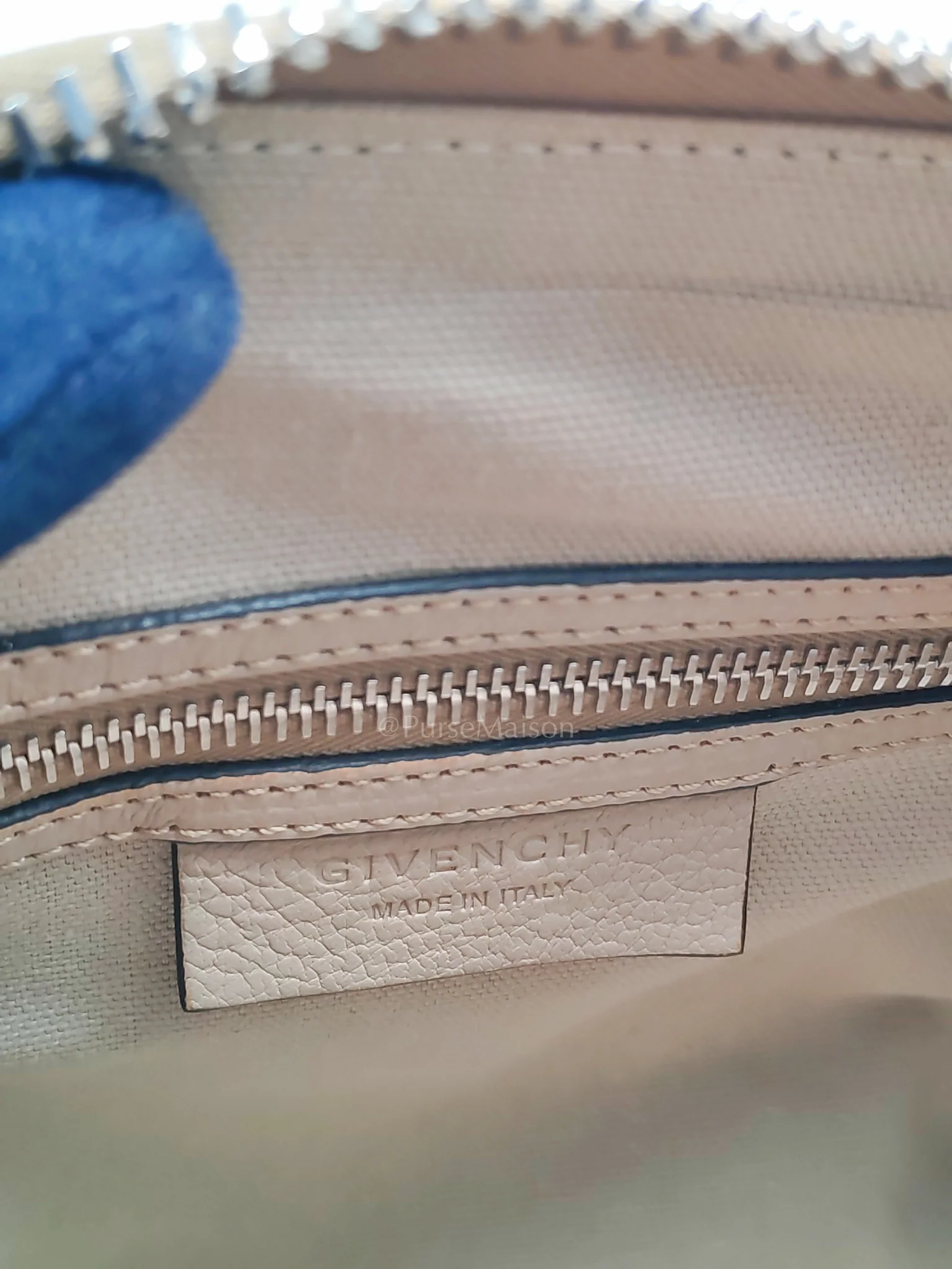 Givenchy Antigona Mini In Nude Goatskin Leather & Silver Hardware - Image 29