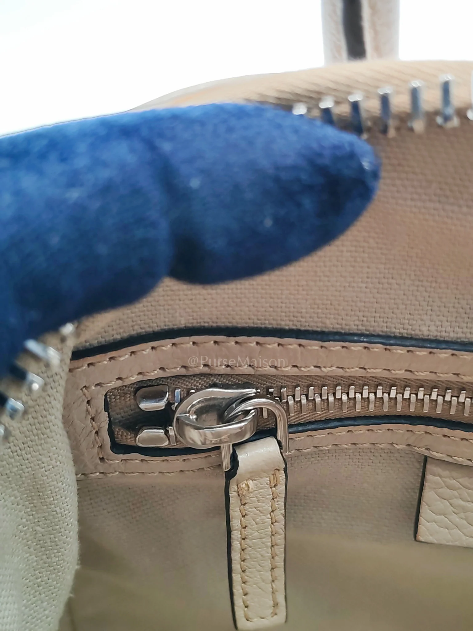 Givenchy Antigona Mini In Nude Goatskin Leather & Silver Hardware - Image 30