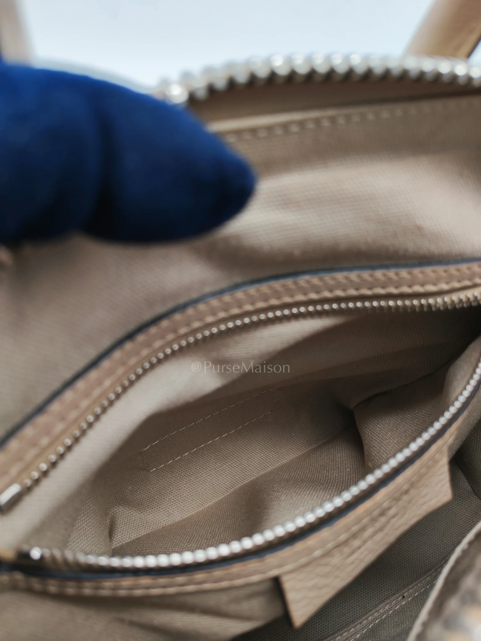Givenchy Antigona Mini In Nude Goatskin Leather & Silver Hardware - Image 34