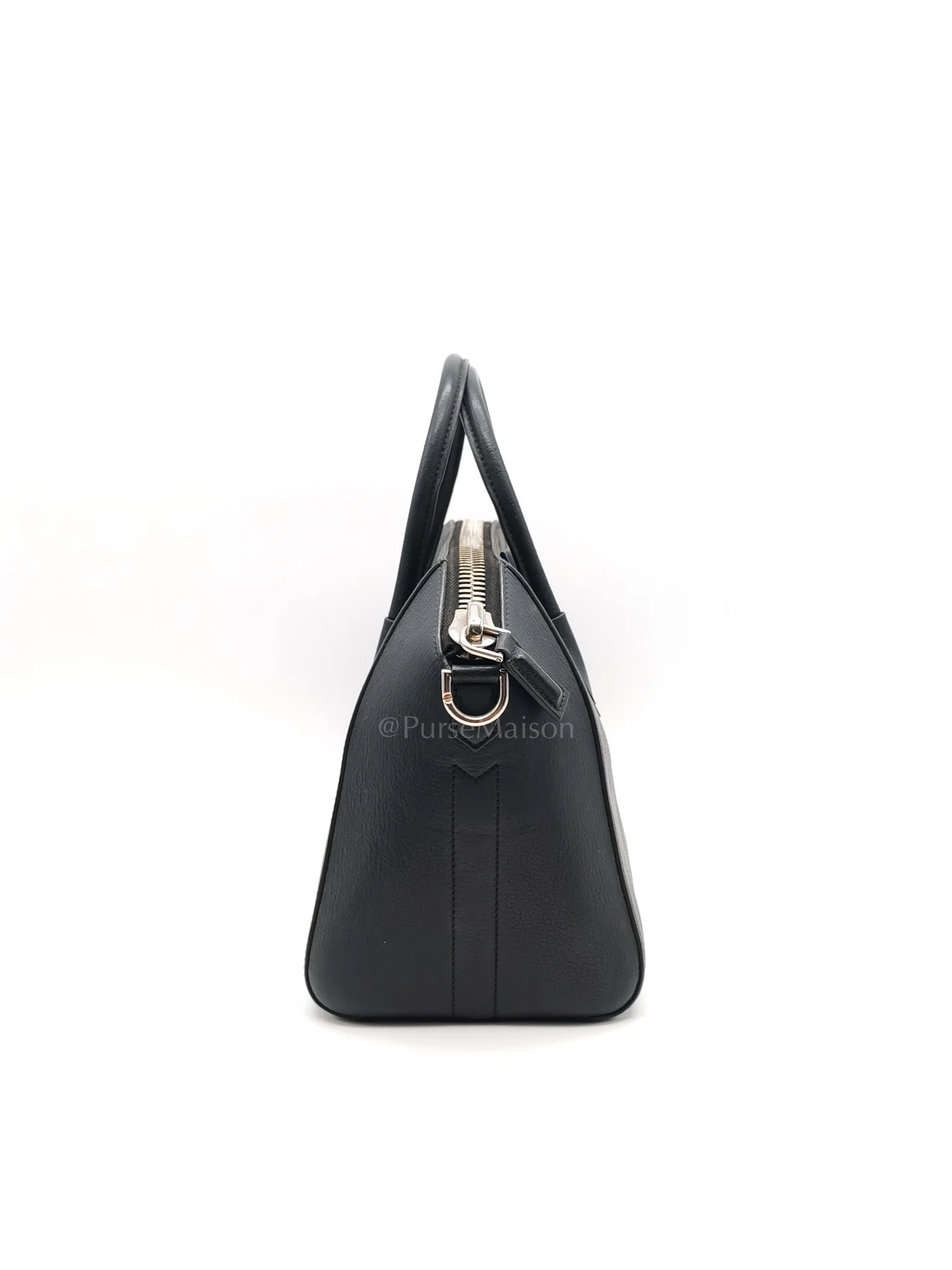 Givenchy Antigona Small in Back Goatskin Leather Silver Hardware - Image 6