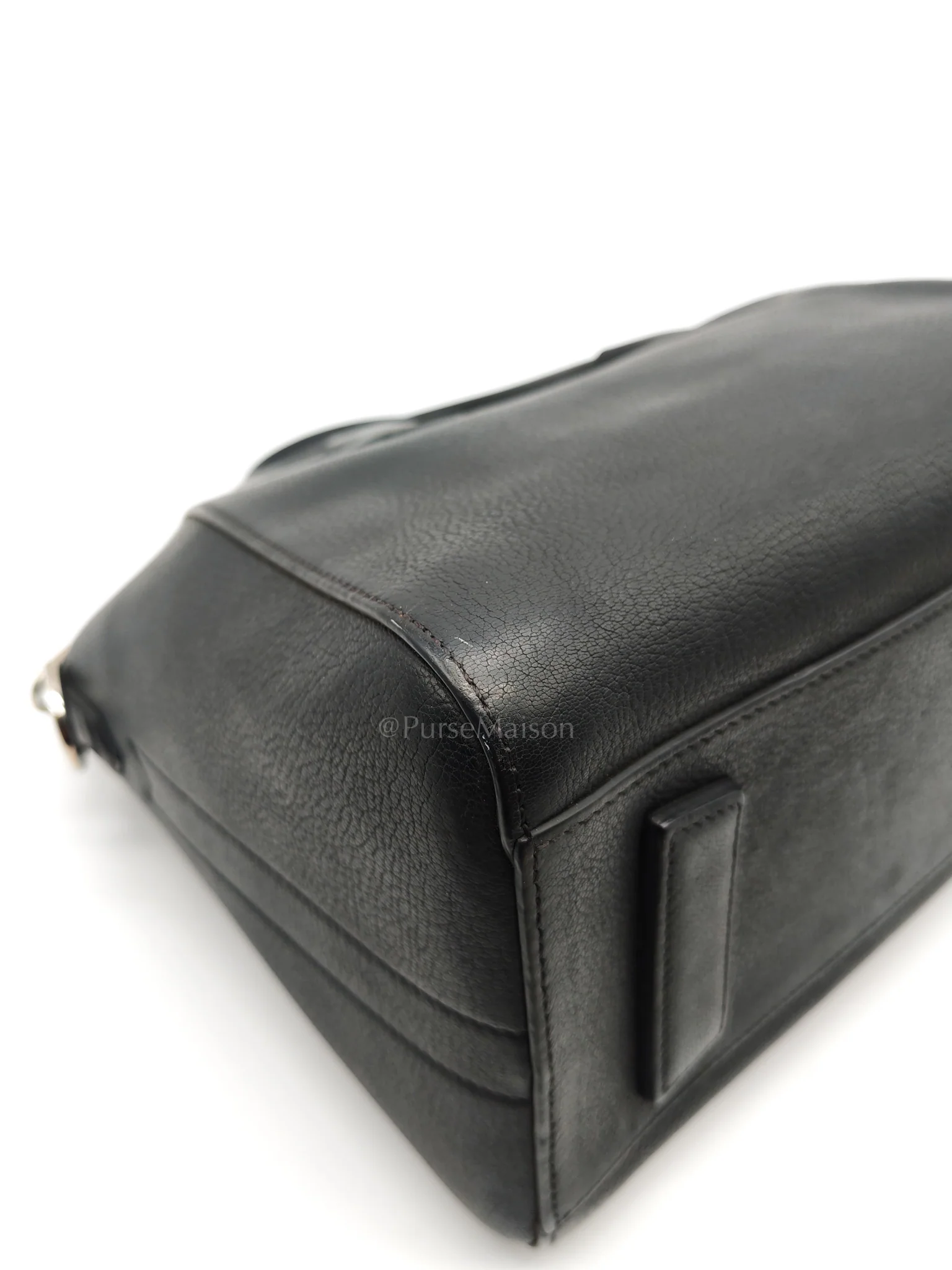 Givenchy Antigona Small in Back Goatskin Leather Silver Hardware - Image 8