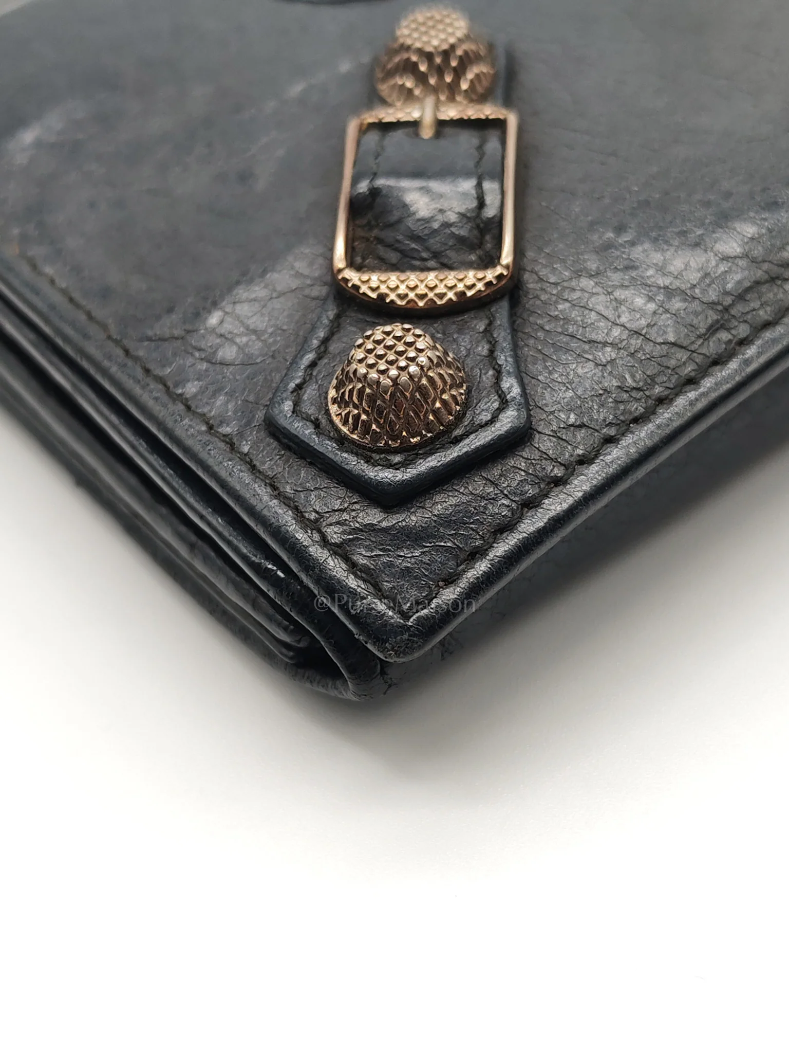 Balenciaga Arena Giant Continental Wallet in Black Leather - Image 14