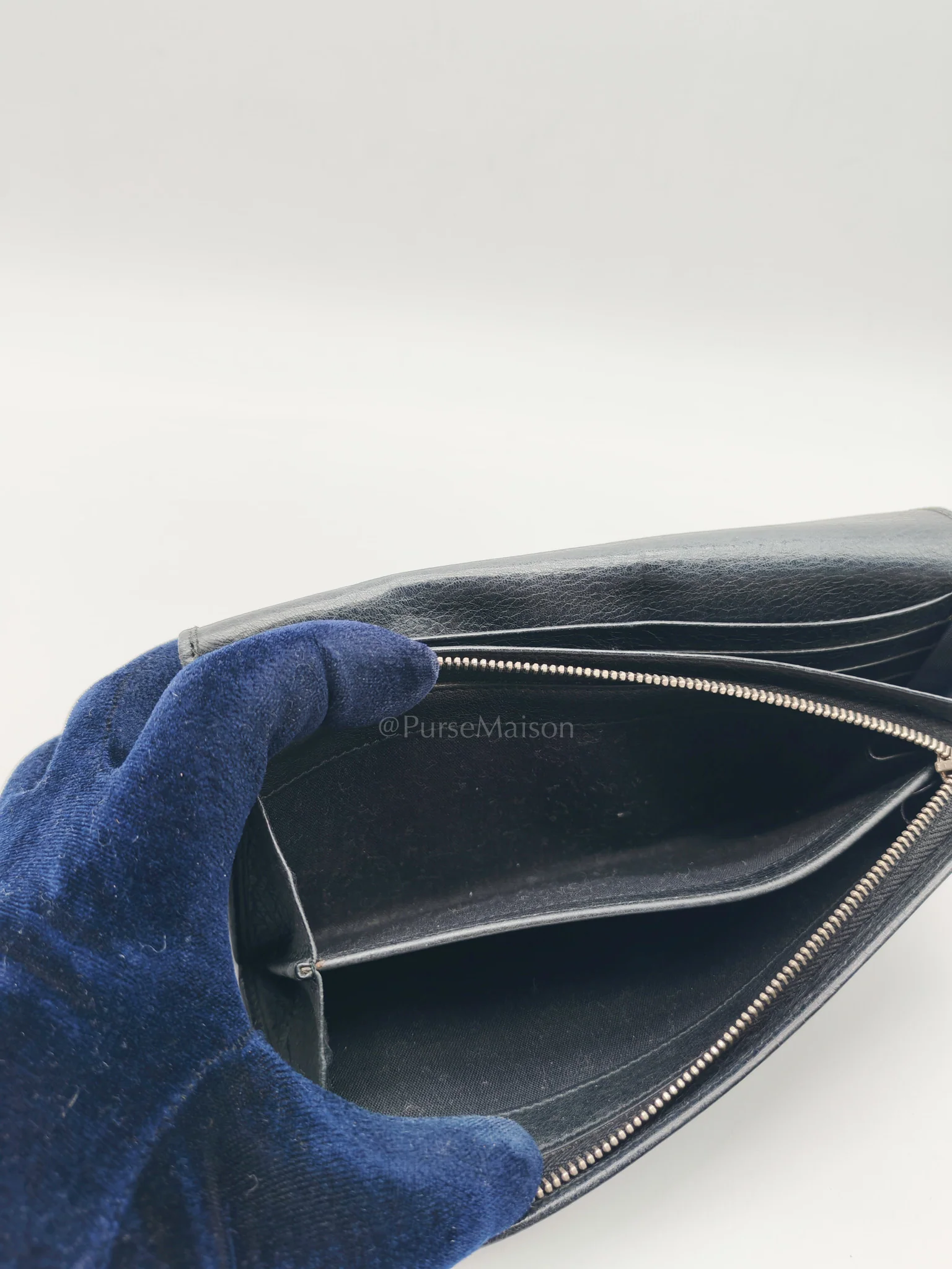 Balenciaga Arena Giant Continental Wallet in Black Leather - Image 34