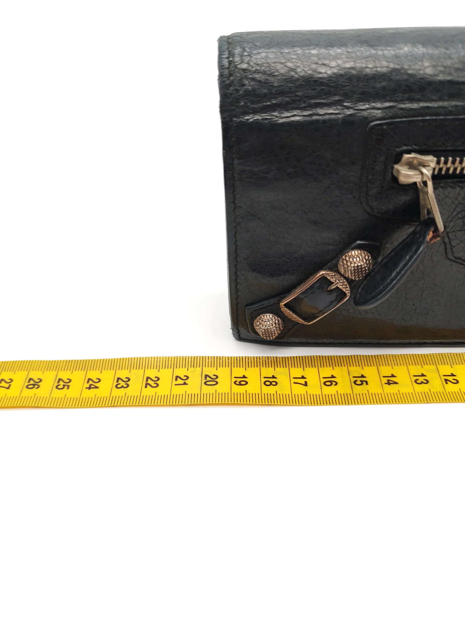 Balenciaga Arena Giant Continental Wallet in Black Leather - Image 40