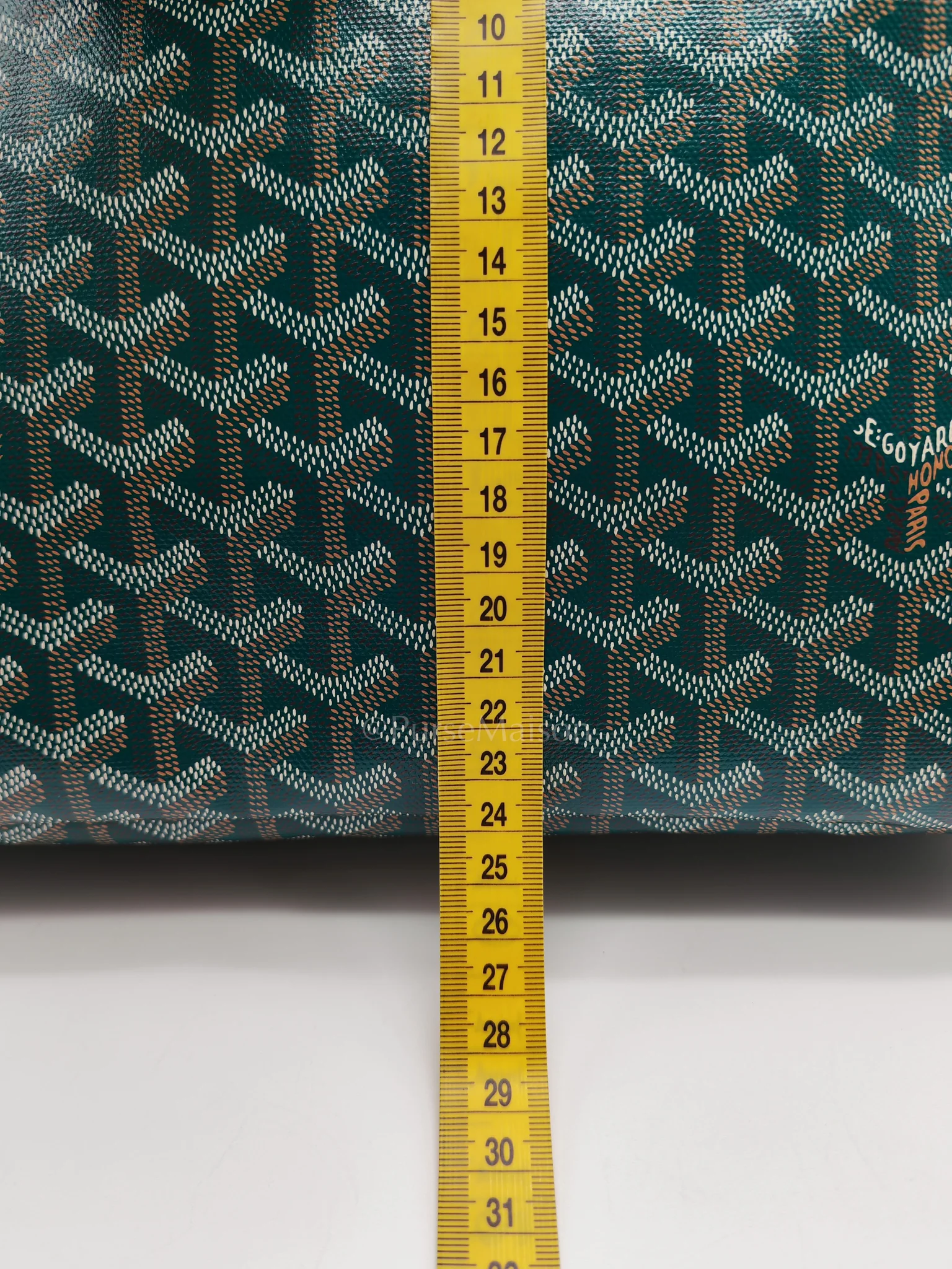 Goyard Artois PM in Green Goyardine Canvas Tote Bag - Image 34