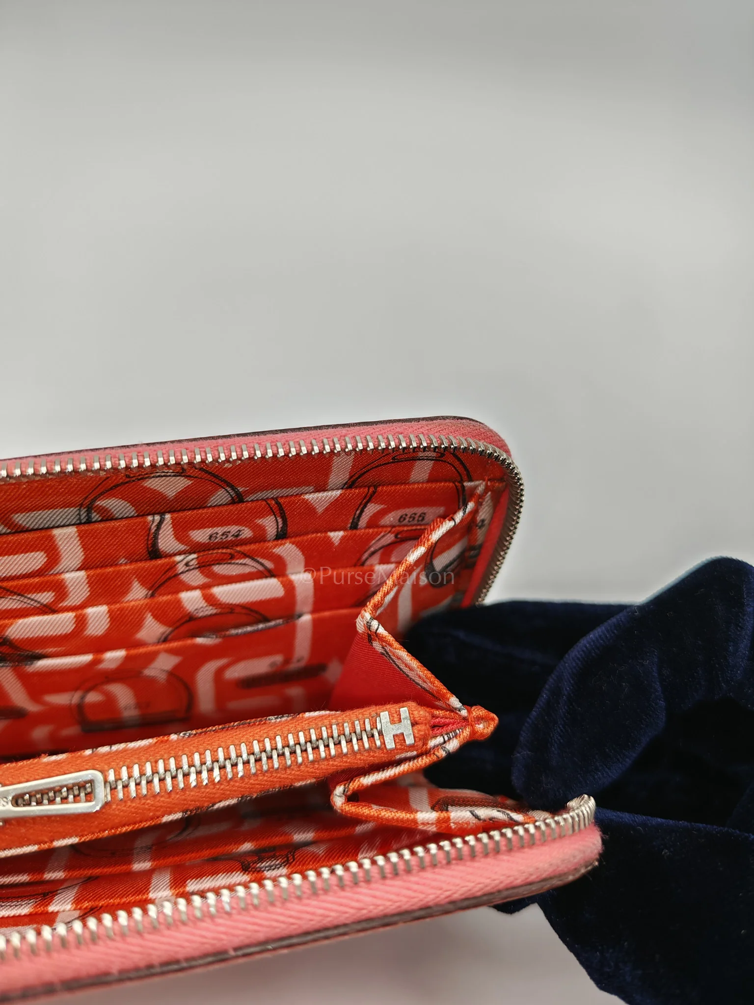 Hermes Azap Silk-In Long Wallet in Pink Epsom Leather & Palladium Hardware Stamp X (2016) - Image 23