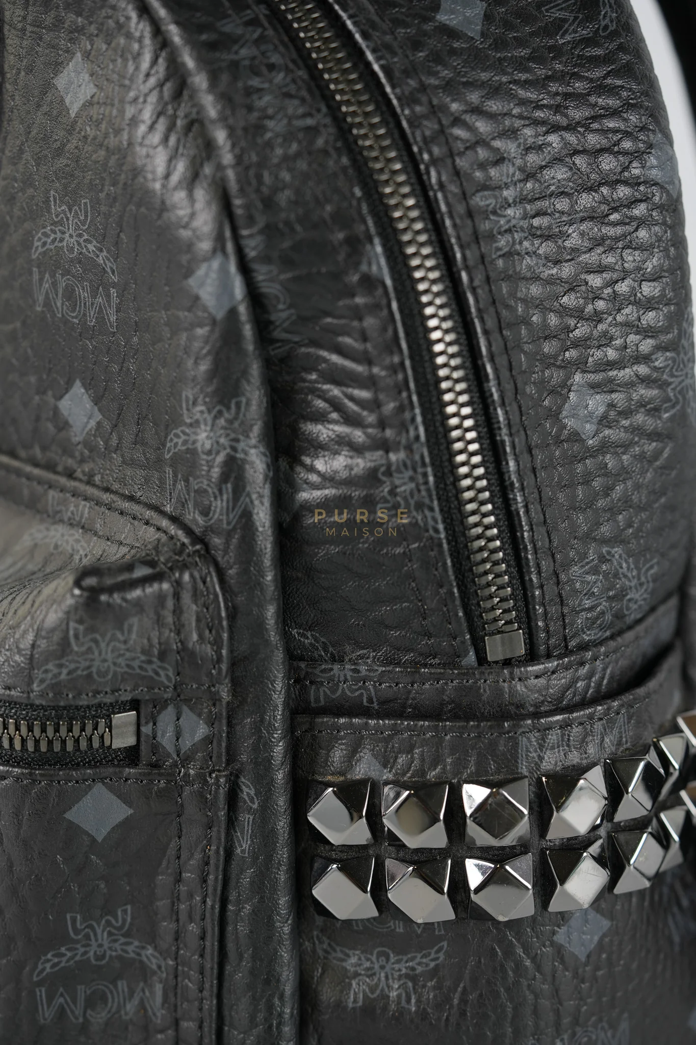 MCM Visetos Stark Small Side Stud Backpack - Image 21