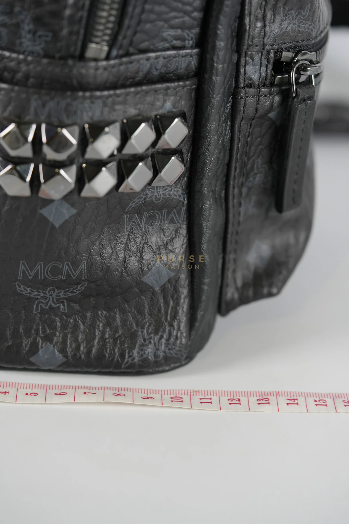MCM Visetos Stark Small Side Stud Backpack - Image 55