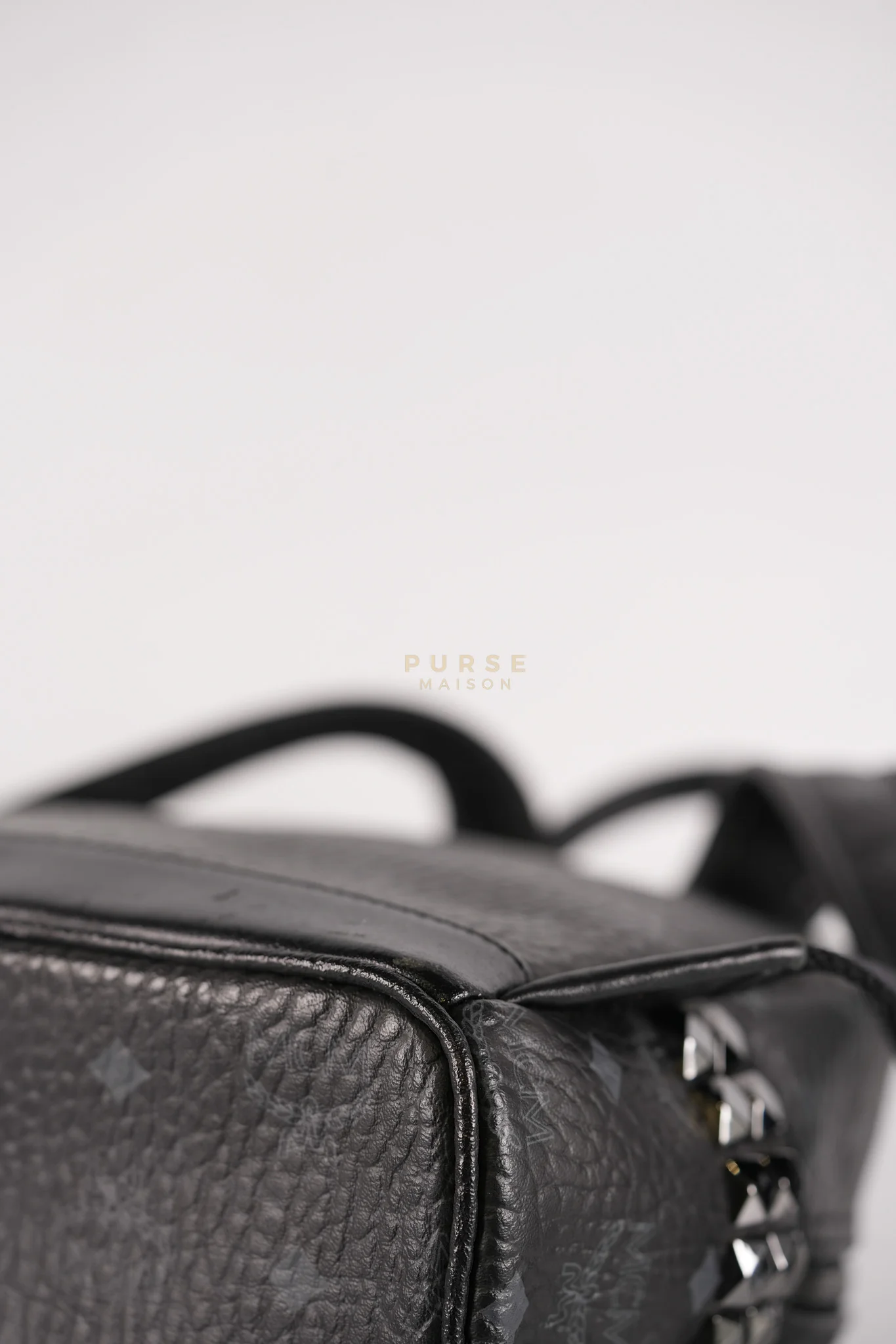 MCM Visetos Stark Small Side Stud Backpack - Image 9