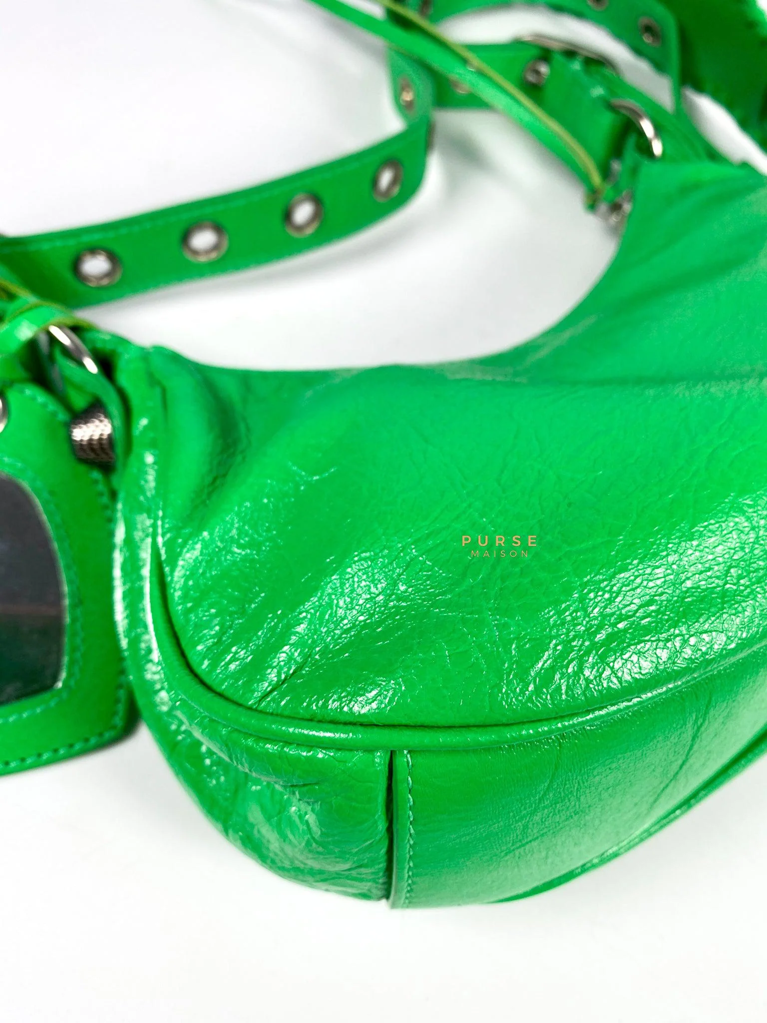 Balenciaga Balenciaga Le Cagole Xs Kelly Green Bag - Image 10