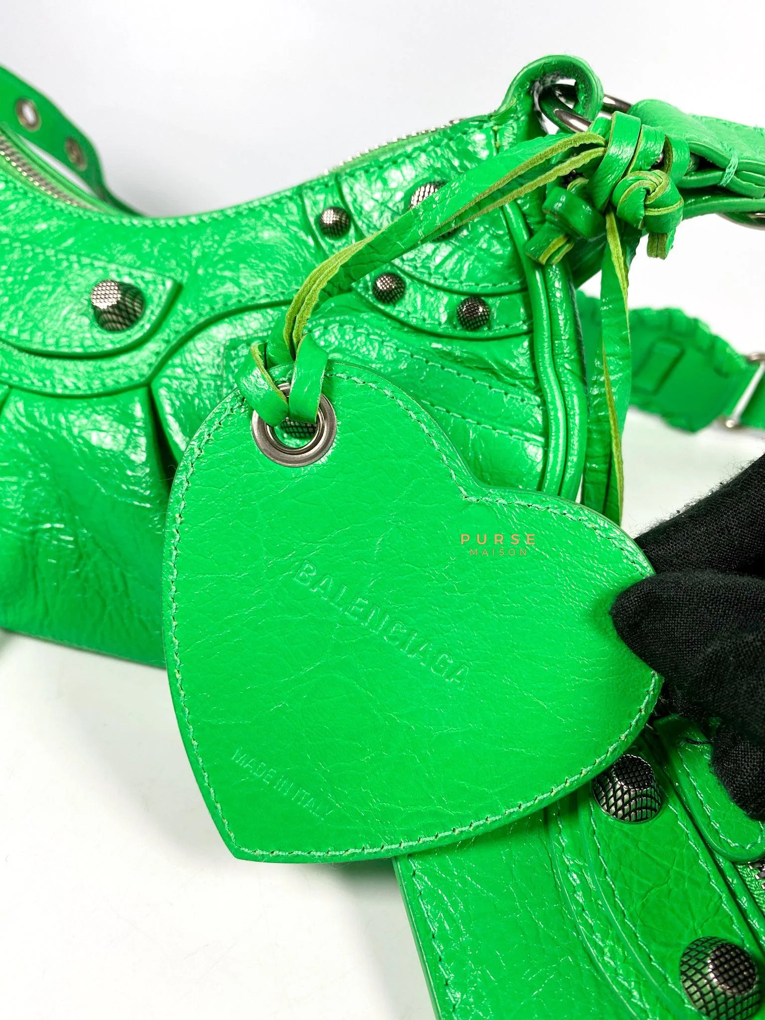 Balenciaga Balenciaga Le Cagole Xs Kelly Green Bag - Image 11