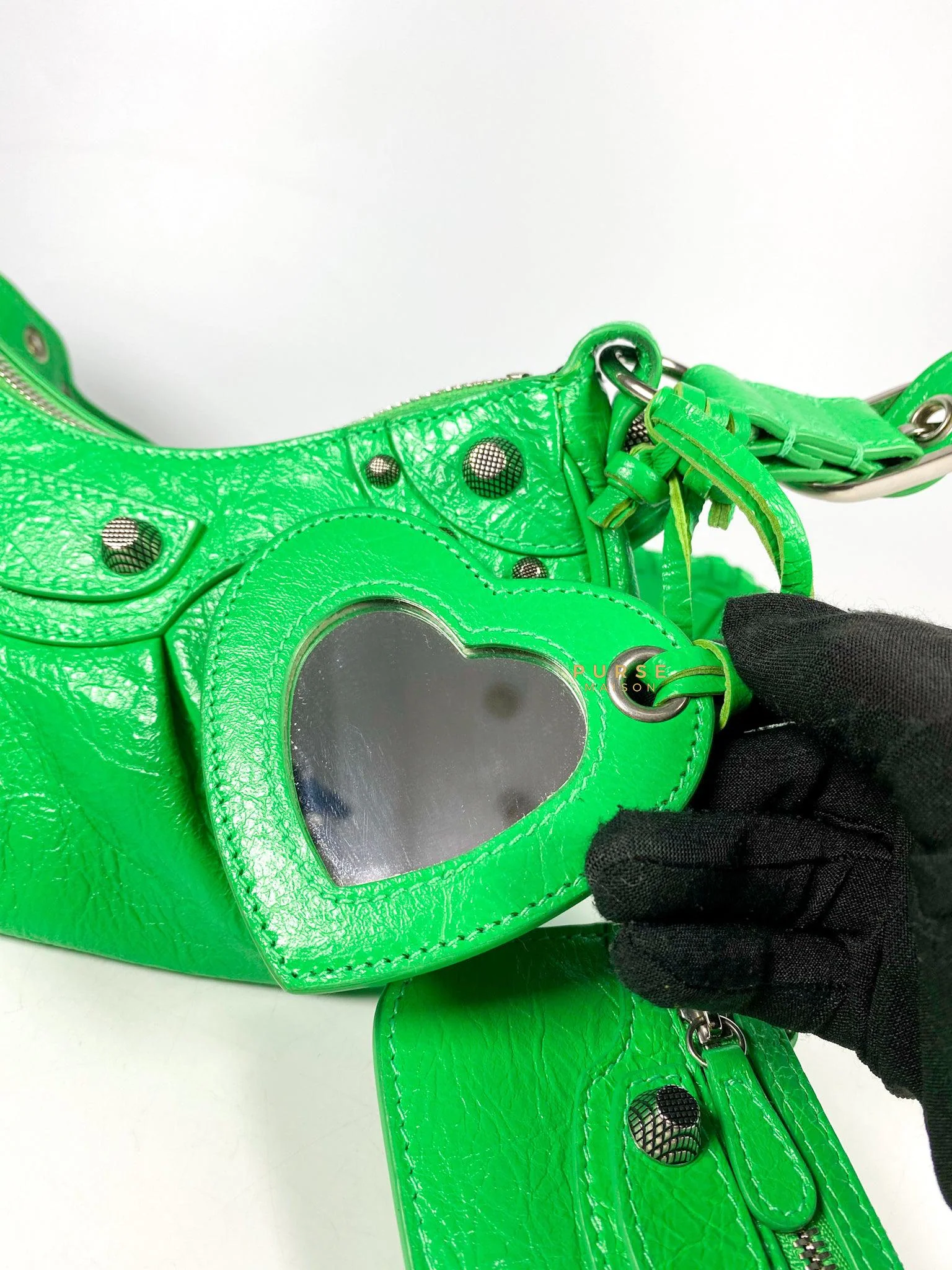 Balenciaga Balenciaga Le Cagole Xs Kelly Green Bag - Image 14