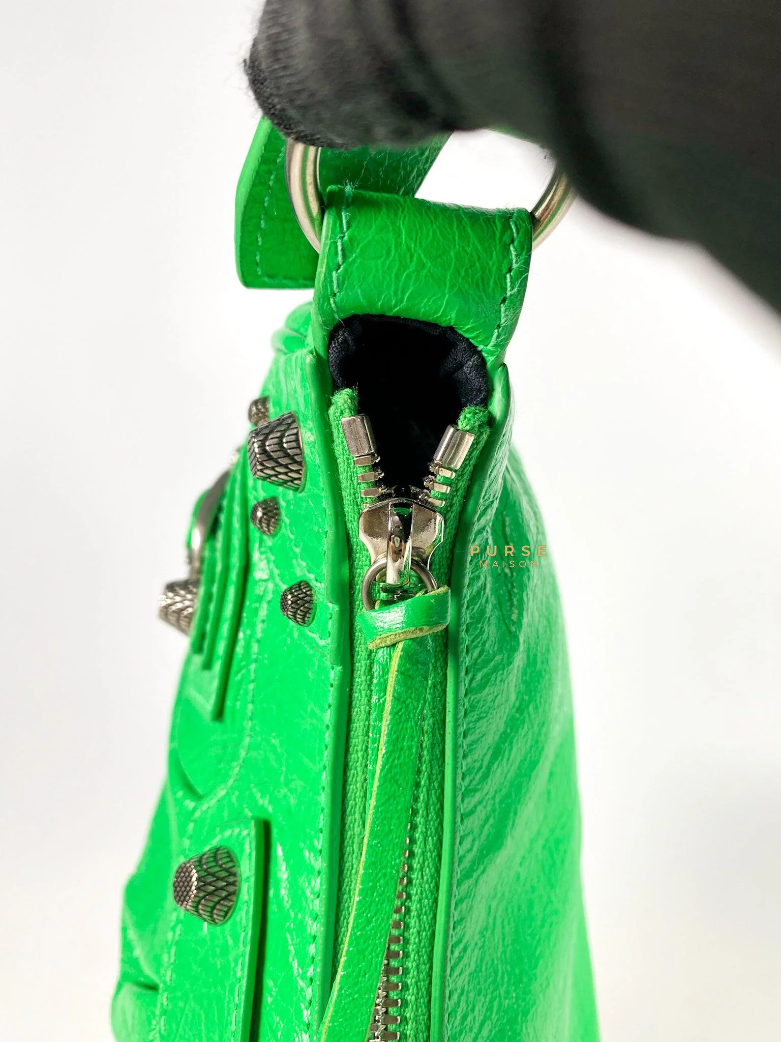 Balenciaga Balenciaga Le Cagole Xs Kelly Green Bag - Image 17