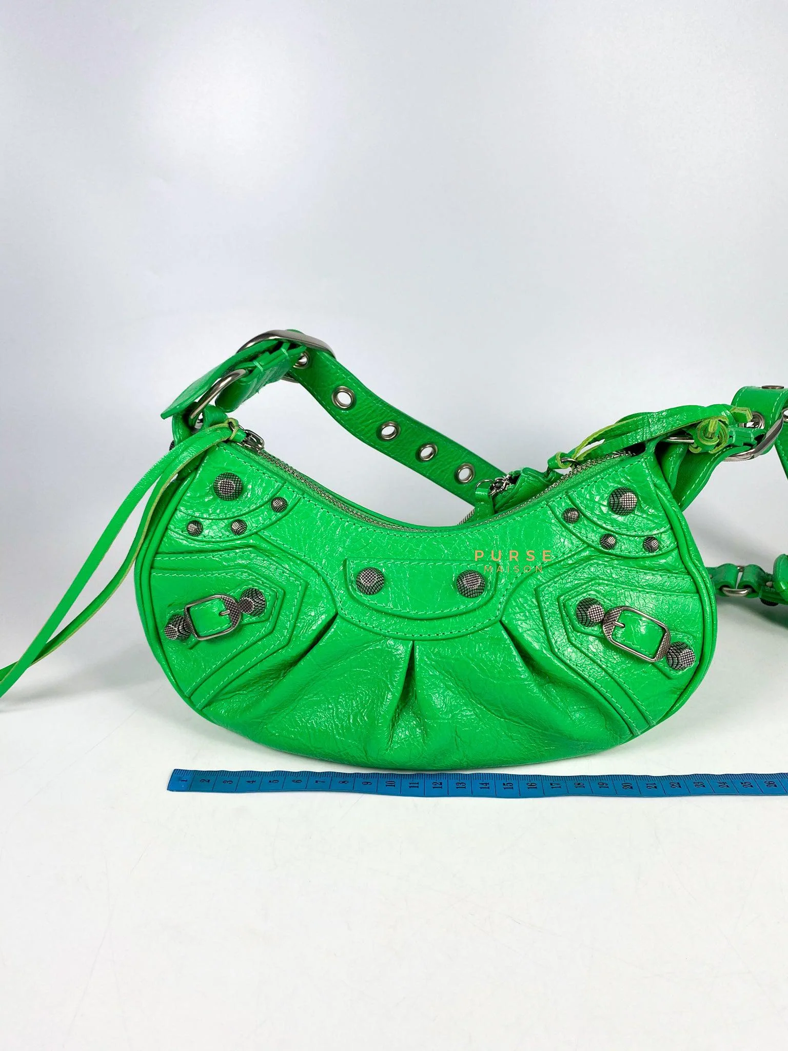 Balenciaga Balenciaga Le Cagole Xs Kelly Green Bag - Image 27