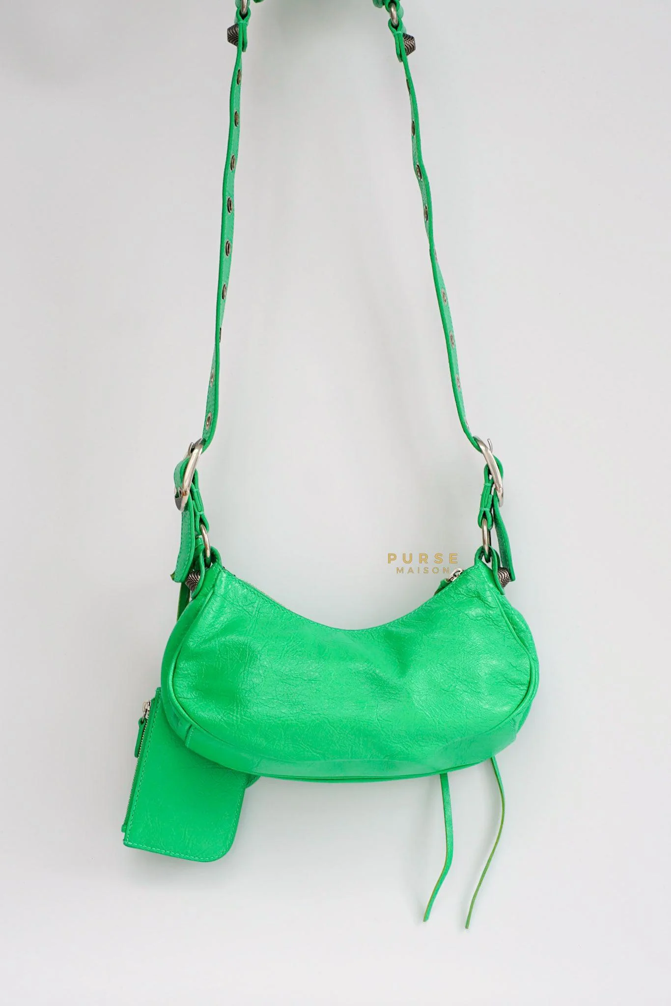 Balenciaga Balenciaga Le Cagole Xs Kelly Green Bag - Image 3