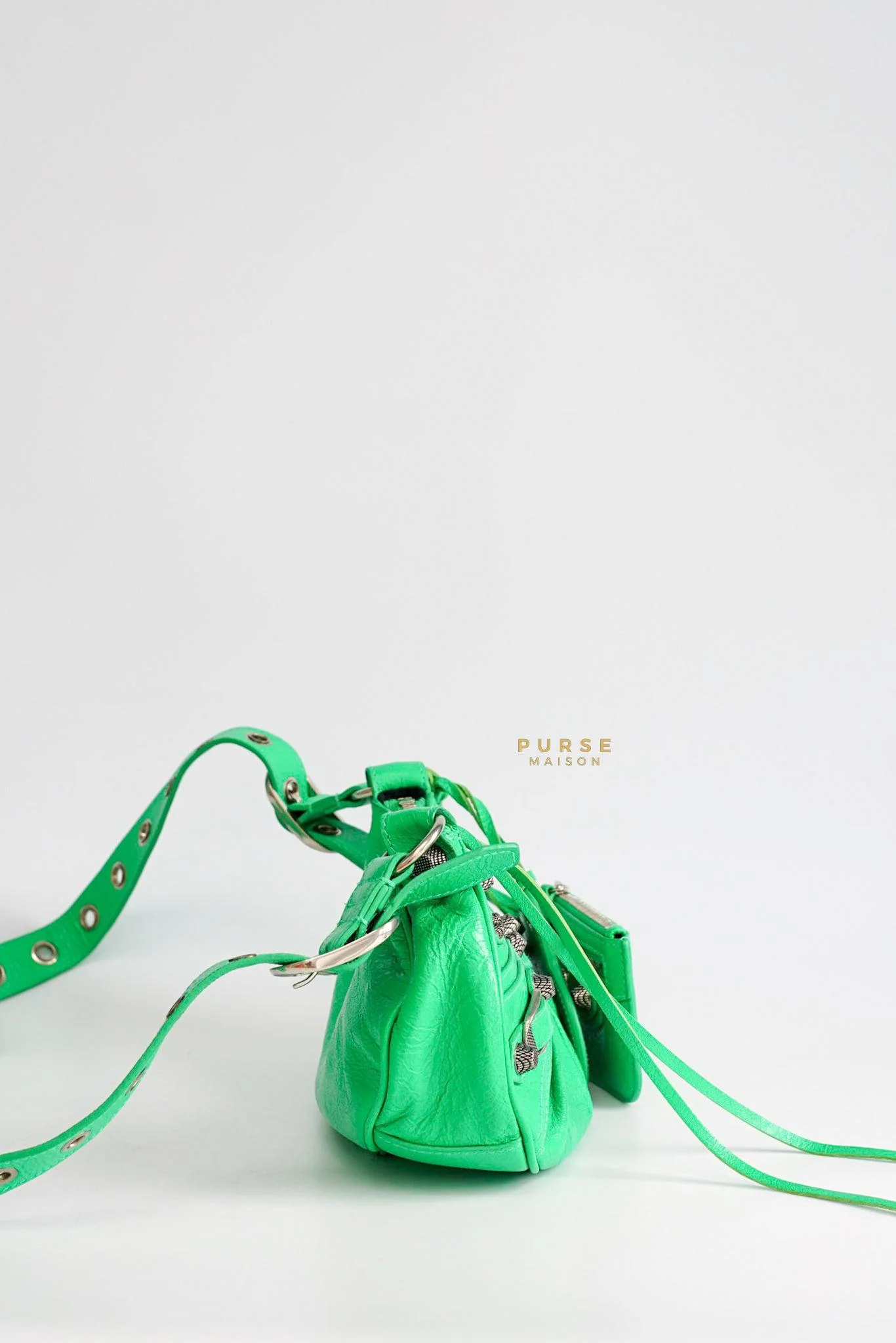 Balenciaga Balenciaga Le Cagole Xs Kelly Green Bag - Image 4