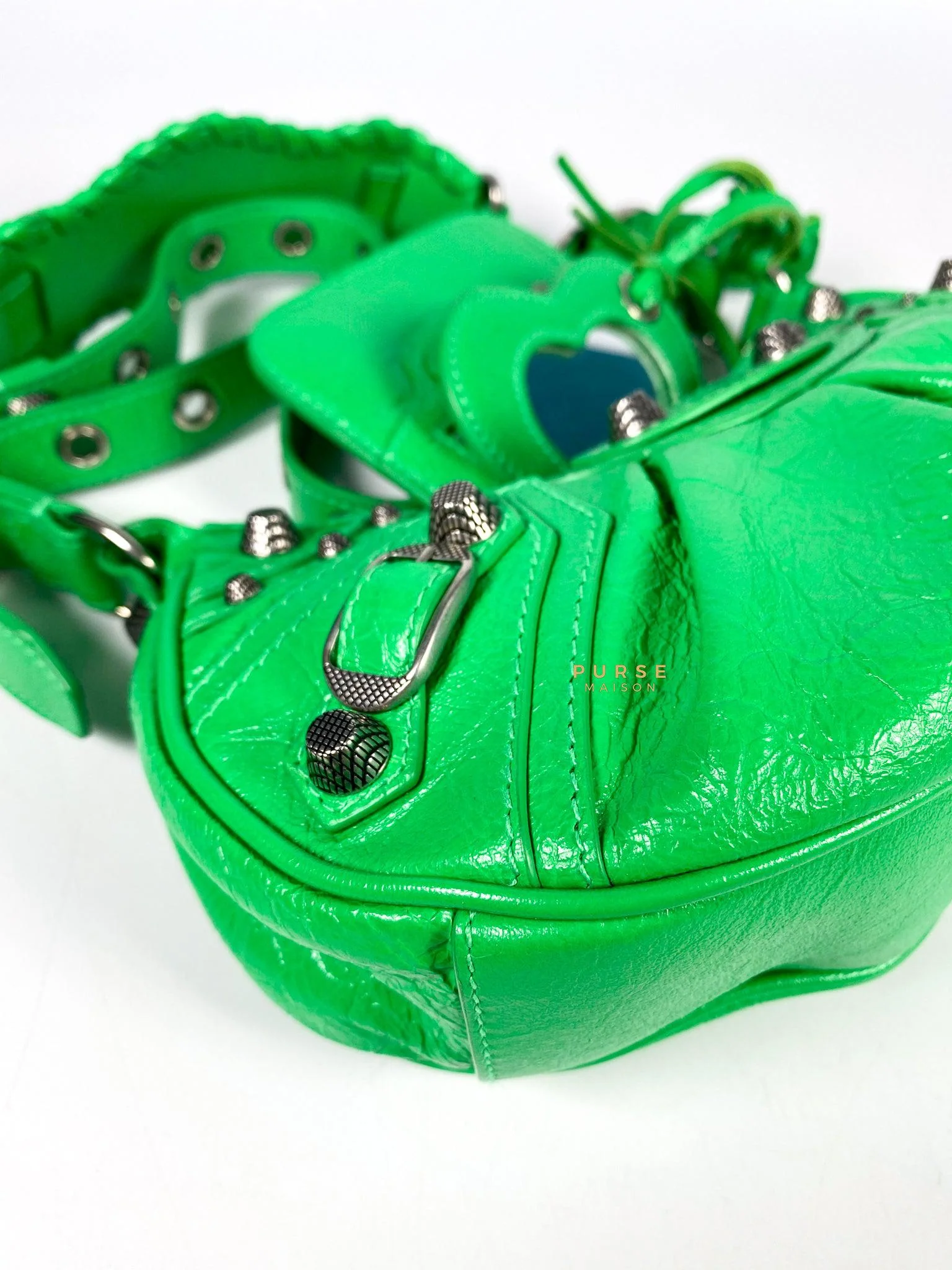 Balenciaga Balenciaga Le Cagole Xs Kelly Green Bag - Image 7