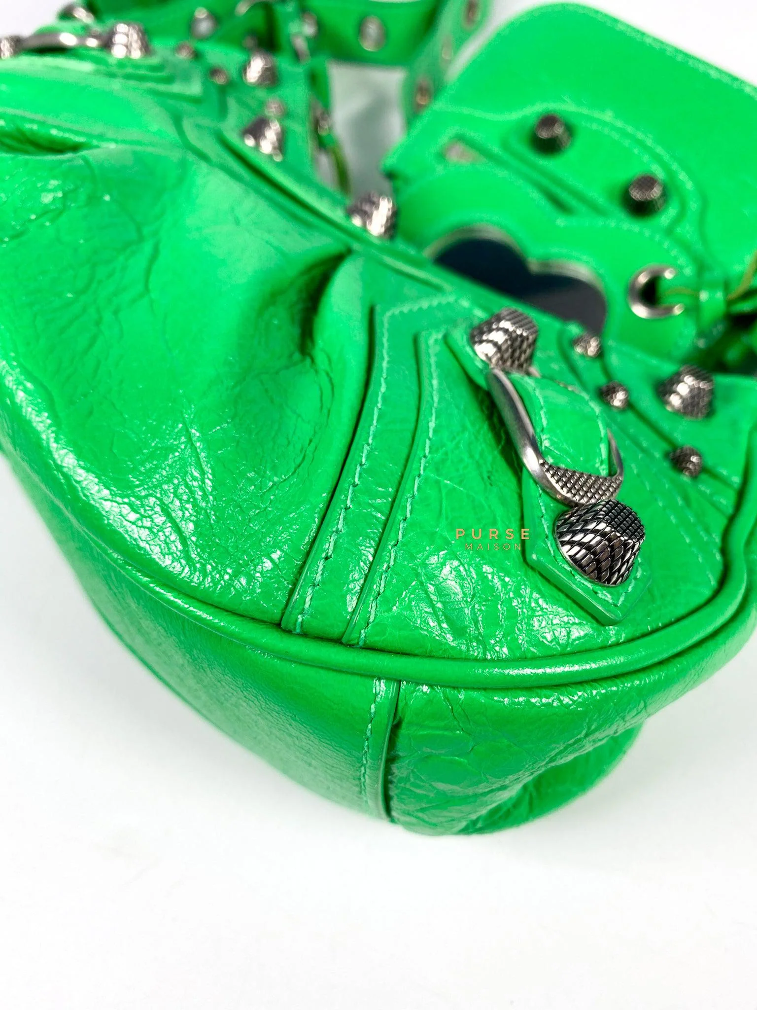Balenciaga Balenciaga Le Cagole Xs Kelly Green Bag - Image 8