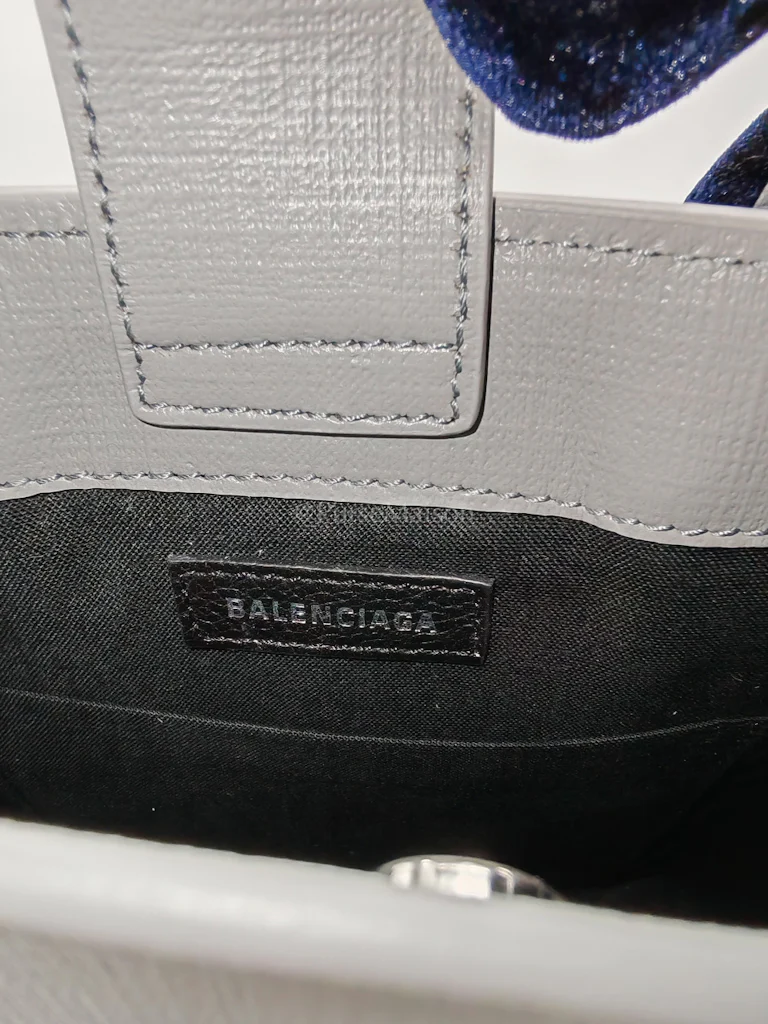 Balenciaga Shopping Phone Holder Bag Medium in Gray - Image 19