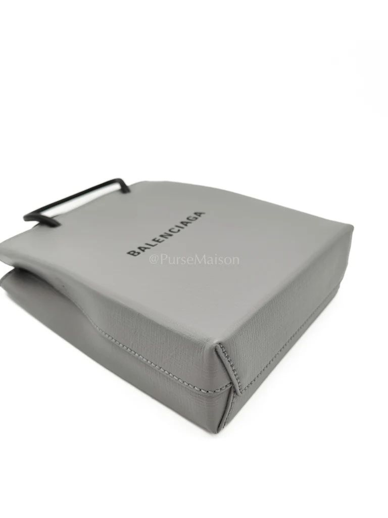 Balenciaga Shopping Phone Holder Bag Medium in Gray - Image 8