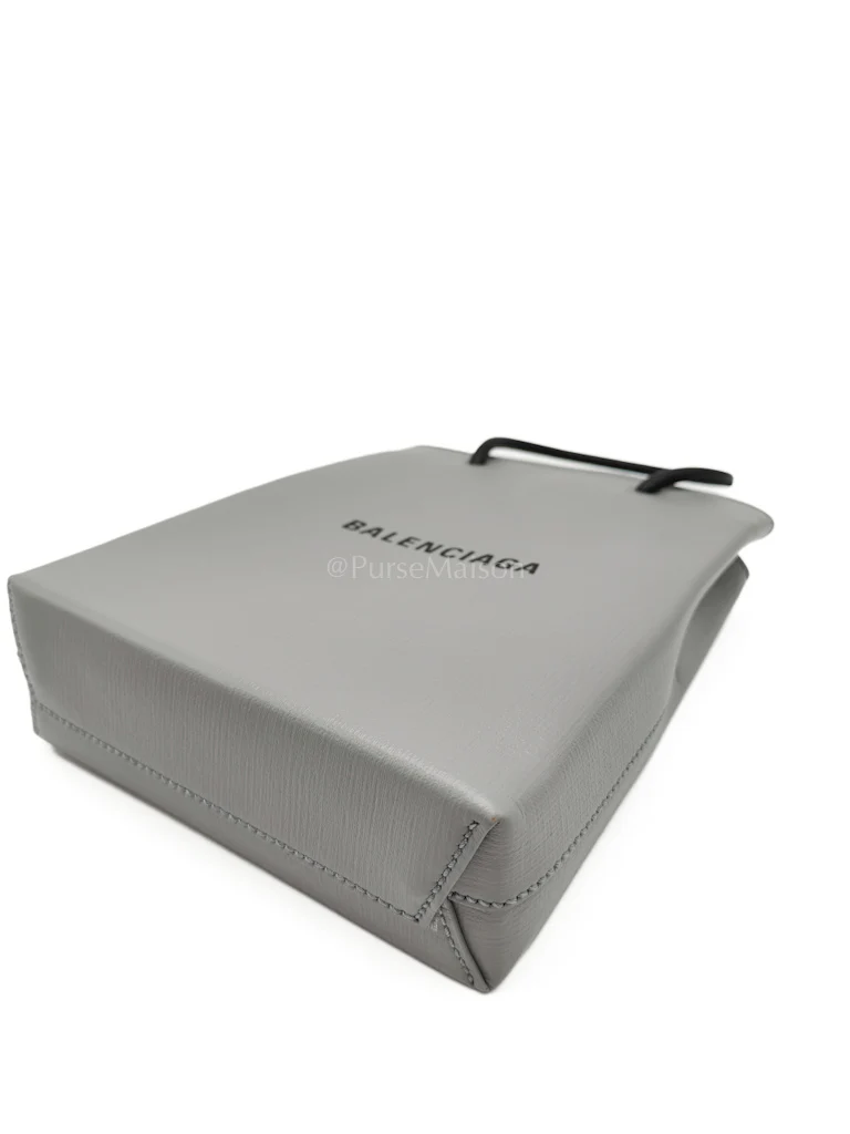 Balenciaga Shopping Phone Holder Bag Medium in Gray - Image 9