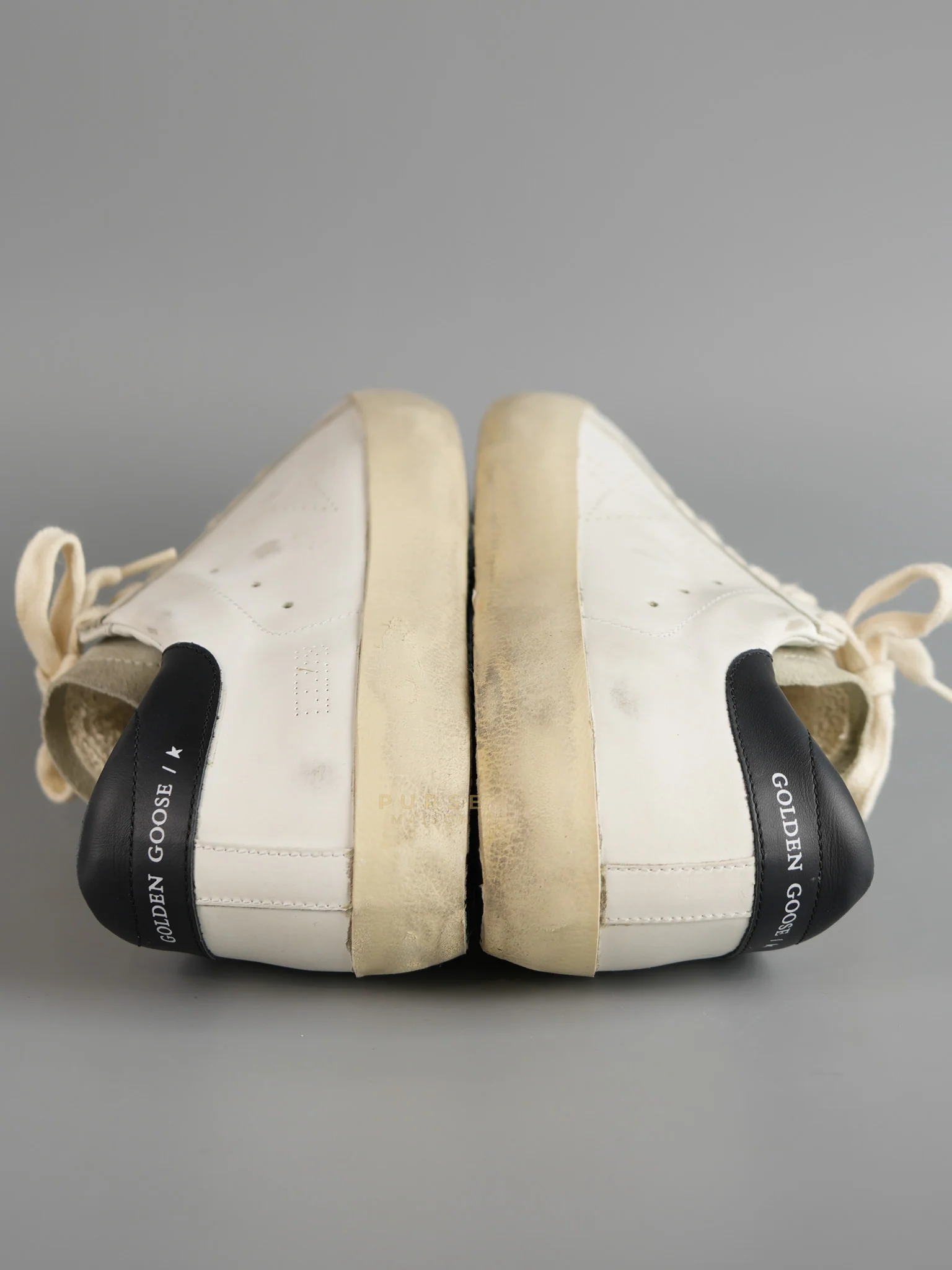 Golden Goose Superstar Classic Suede Toe Leather Quarter and Star Tejus Print White Taupe Black 40 EU (25.5 cm) - Image 3