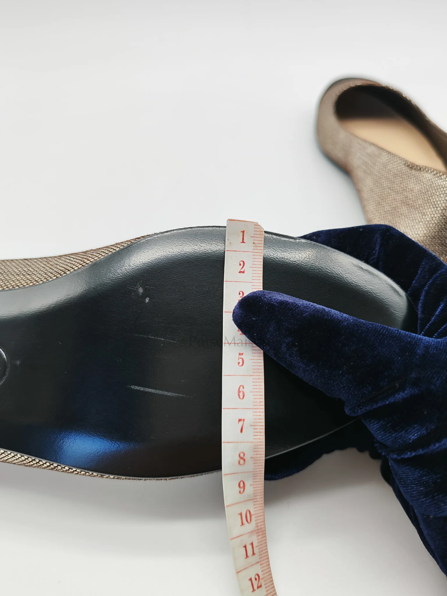 Chanel Cap Toe in Black Metallic Glitter Ballet Flats Size 38EU (24cm) - Image 17