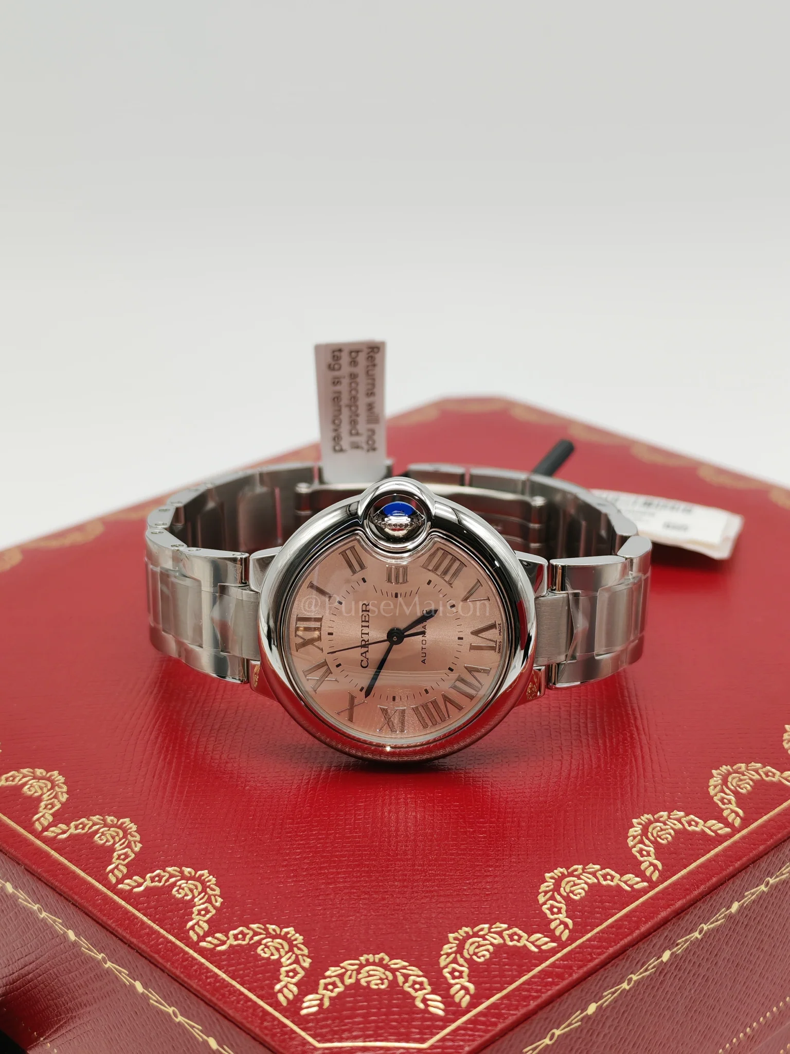 Cartier Ballon Blue De Cartier Automatic Mechanical Movement Watch for Women 33mm Stainless Steel (2024) - Image 4