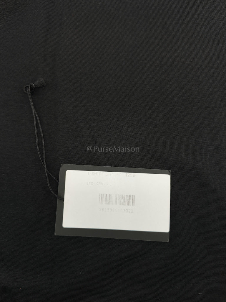 Balmain Vitkac x Logo T-shirt In Black Size Large - Image 8