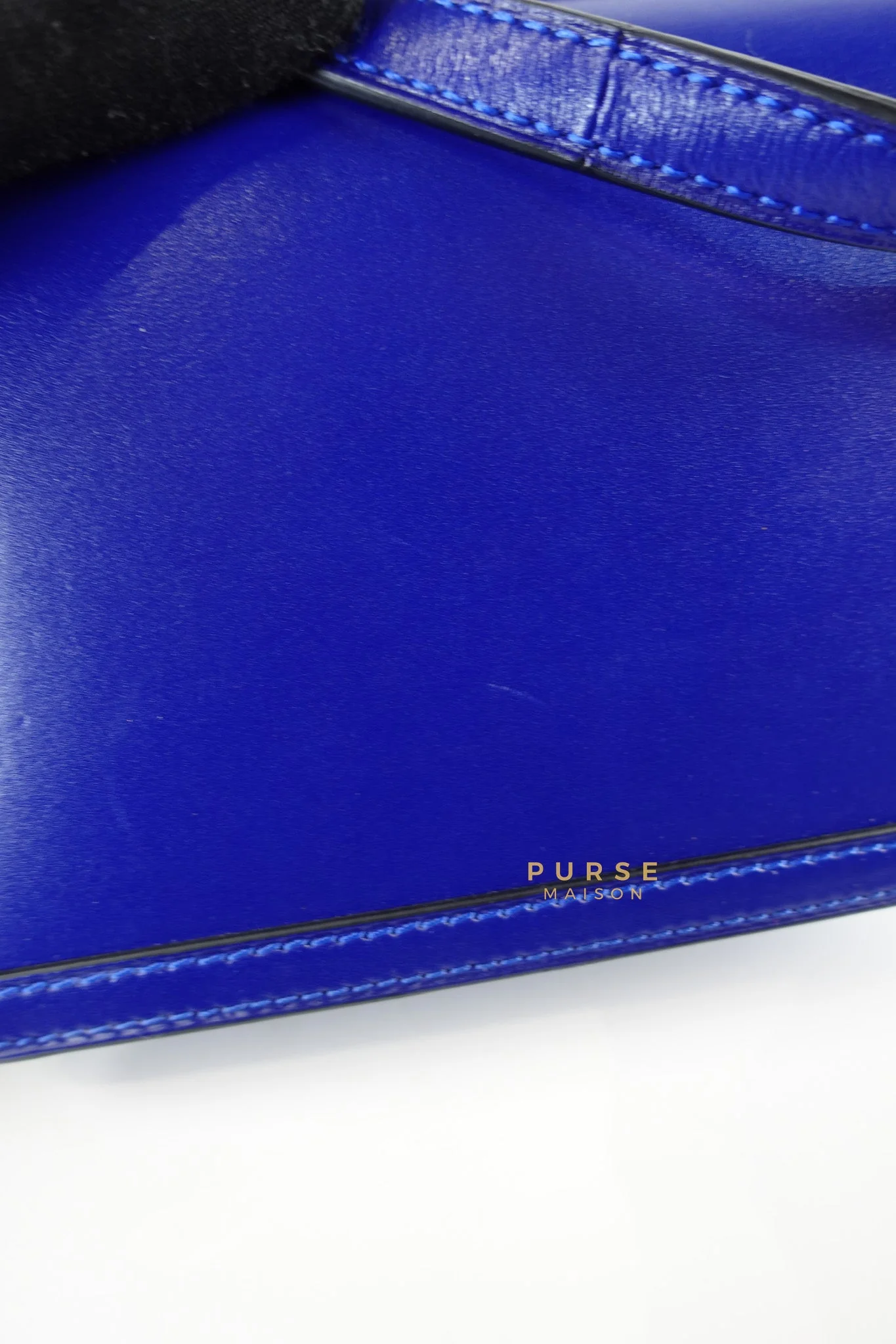 Loewe Barcelona in Royal Blue and Silk Calfskin Leather Crossbody Bag - Image 15