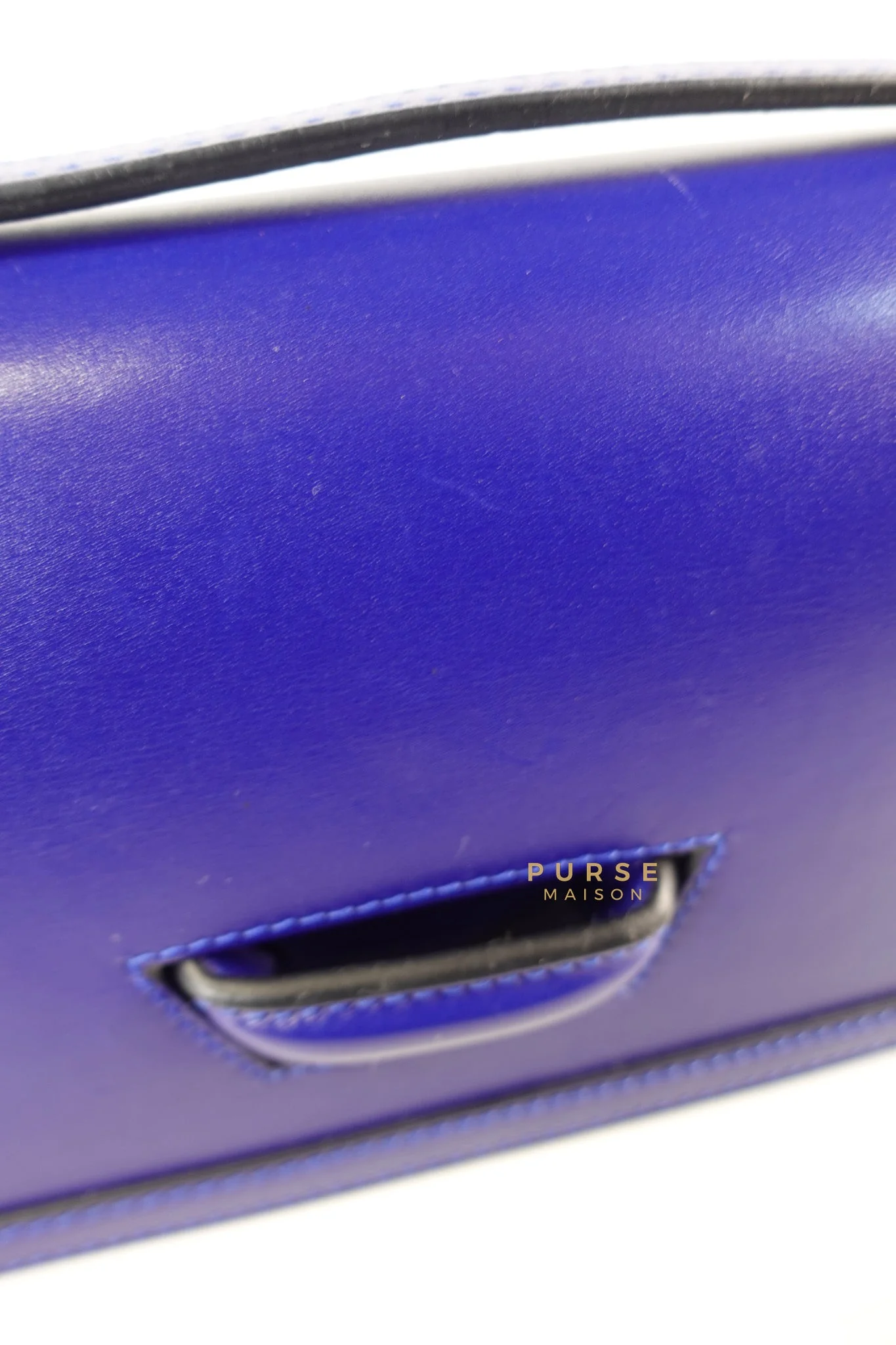 Loewe Barcelona in Royal Blue and Silk Calfskin Leather Crossbody Bag - Image 18