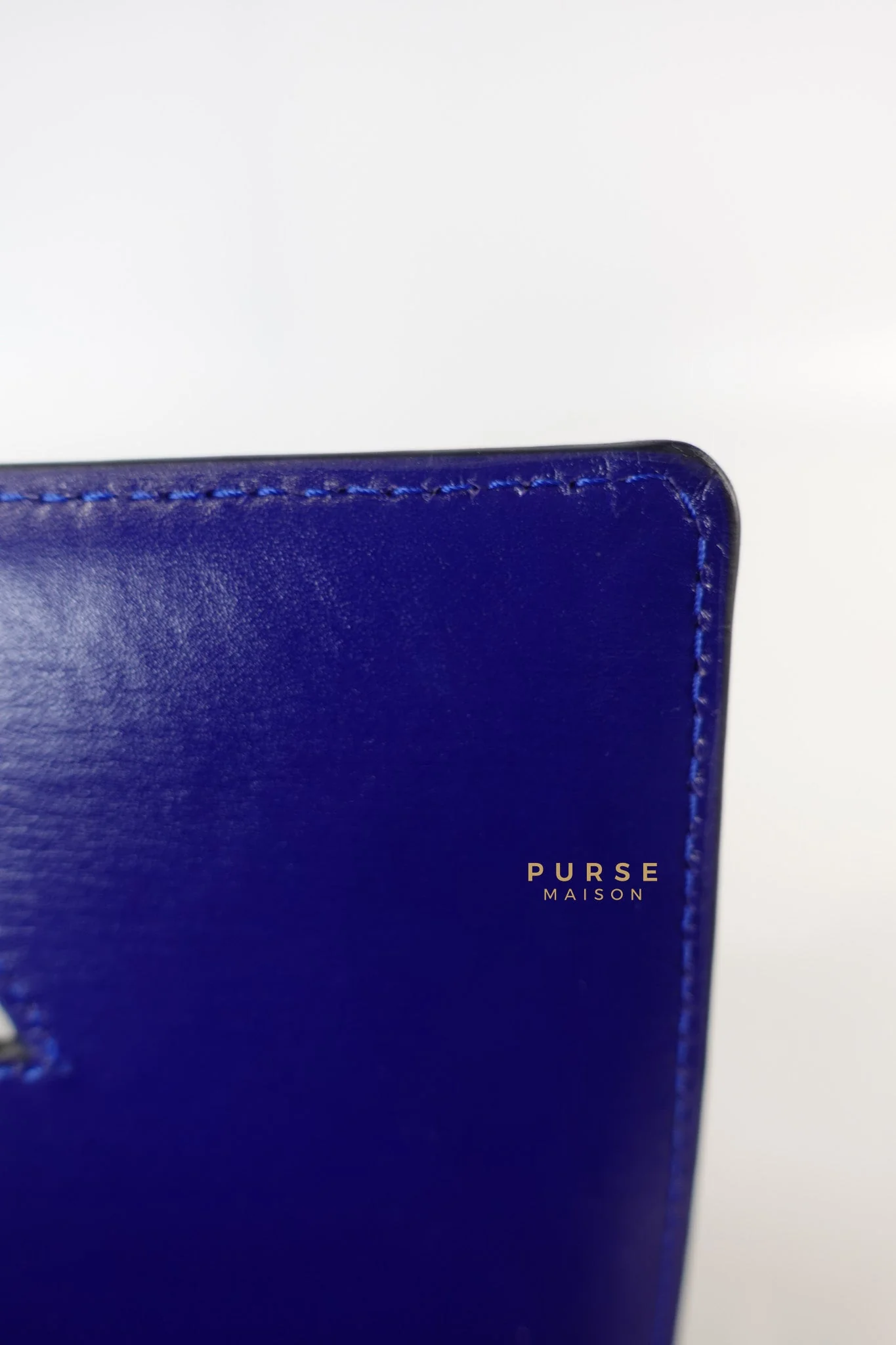 Loewe Barcelona in Royal Blue and Silk Calfskin Leather Crossbody Bag - Image 26