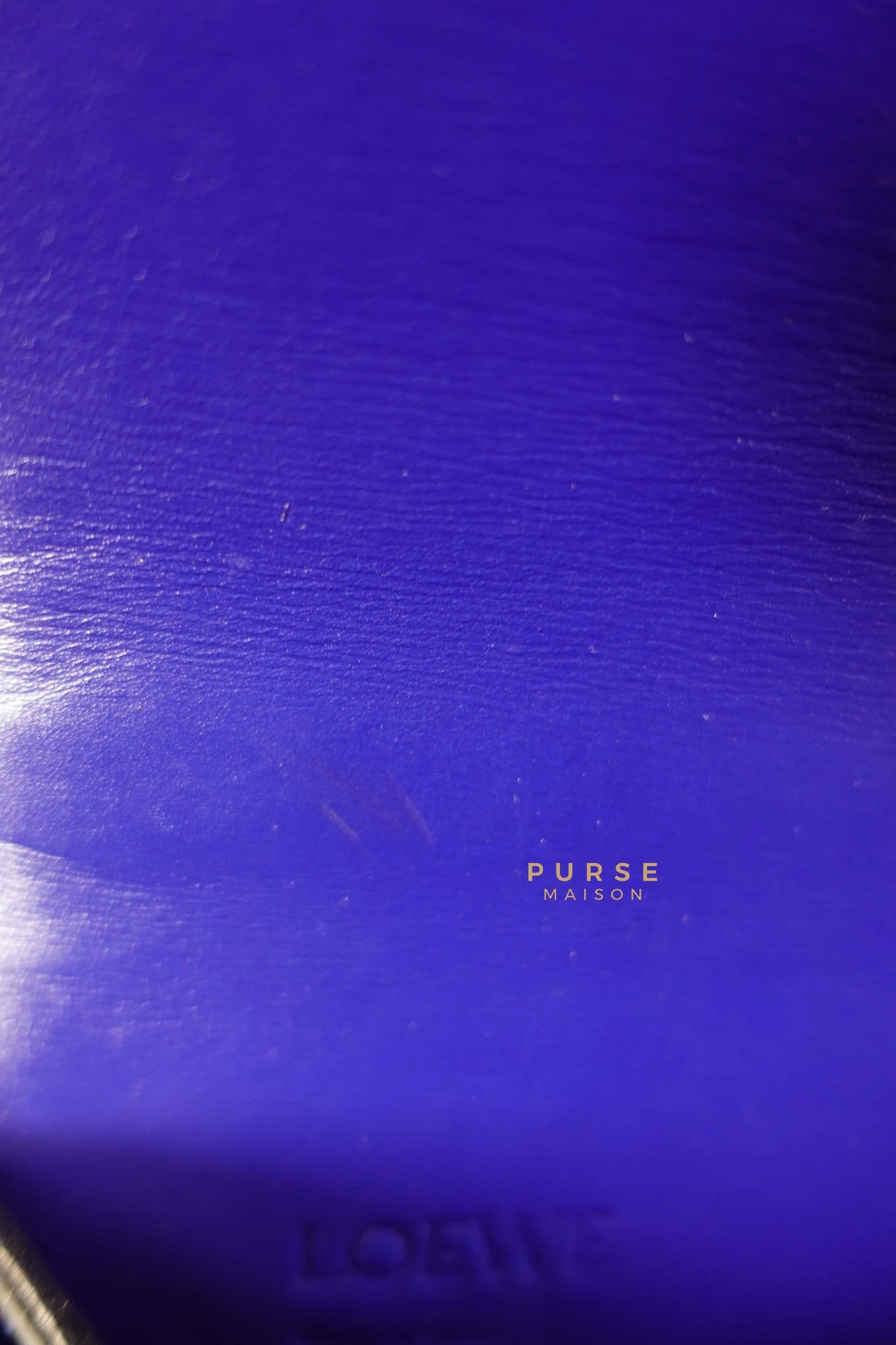 Loewe Barcelona in Royal Blue and Silk Calfskin Leather Crossbody Bag - Image 28