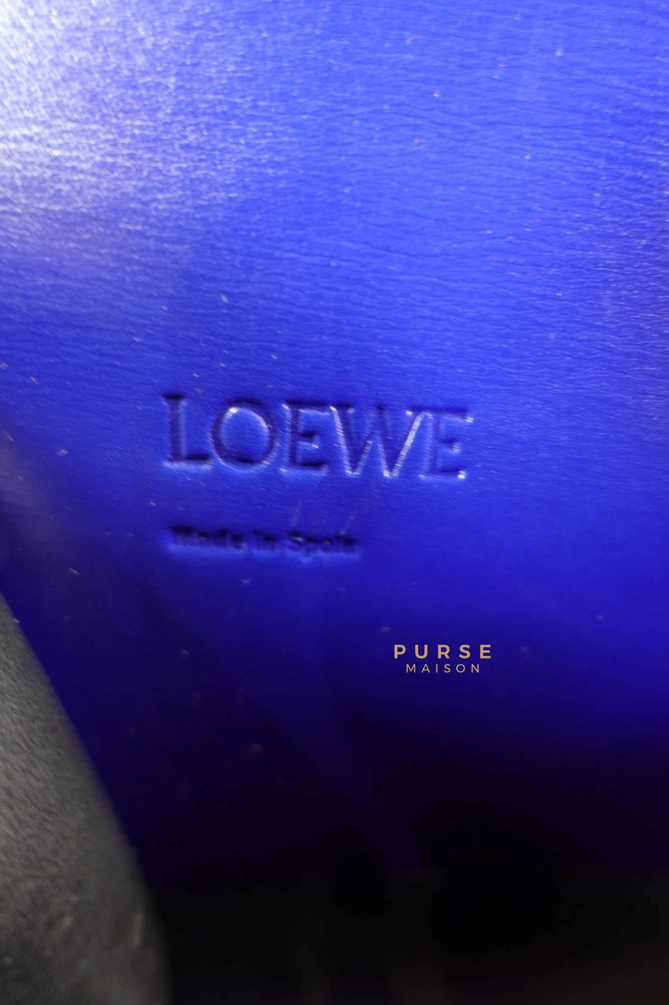 Loewe Barcelona in Royal Blue and Silk Calfskin Leather Crossbody Bag - Image 29